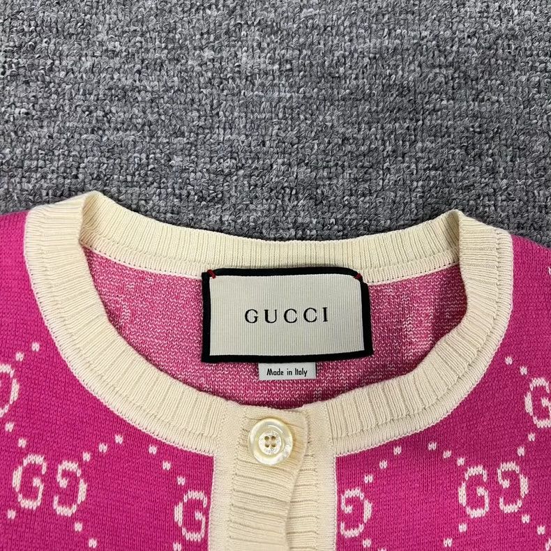 Gucci Gucci Double G full print pink cardigan jacket 2502-Nextarr Size US XS / EU 42 / 0 - 5 Thumbnail