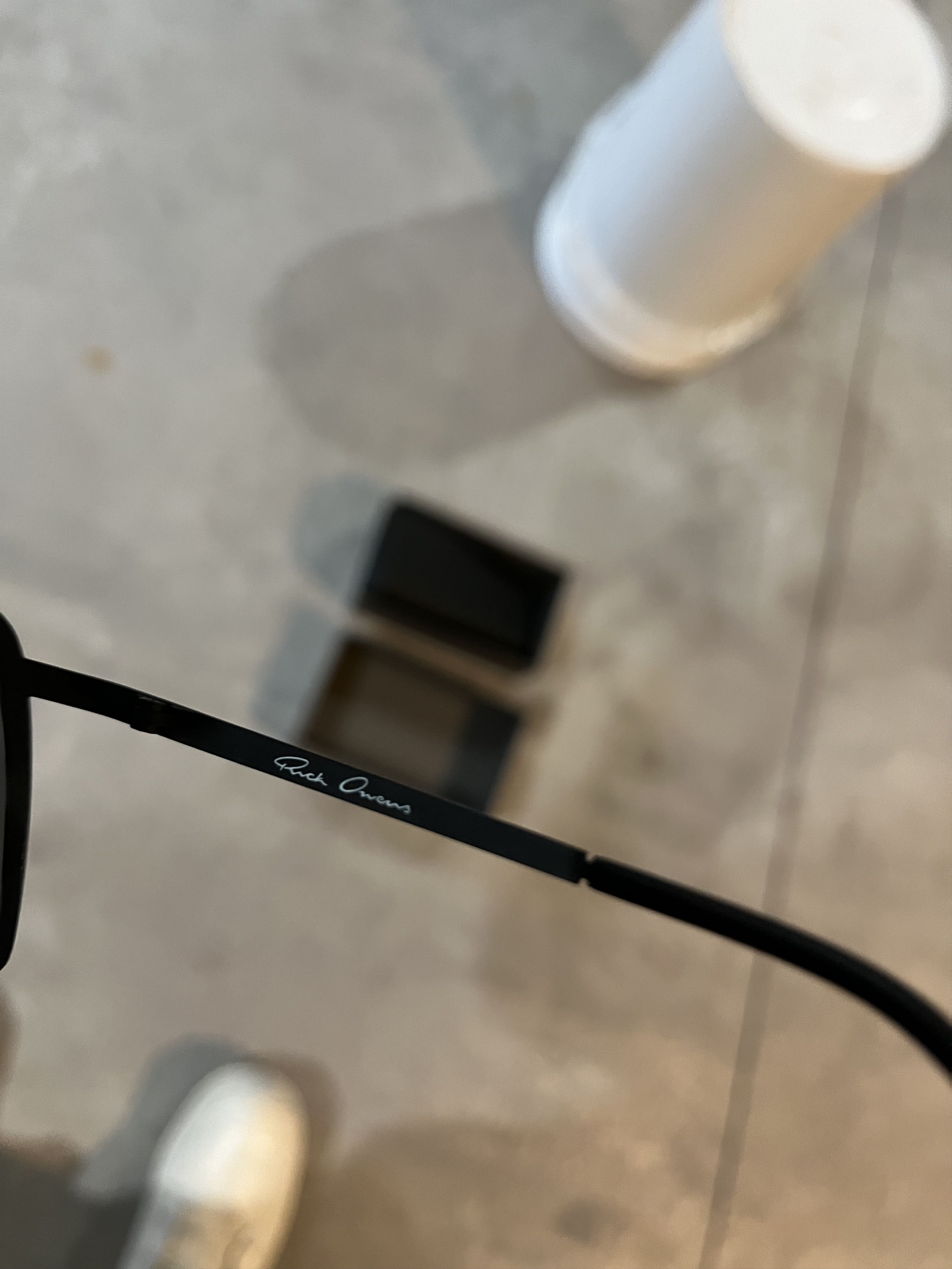 Rick Owens Gunmetal Shield Sunglasses SS22 Size ONE SIZE - 8 Thumbnail
