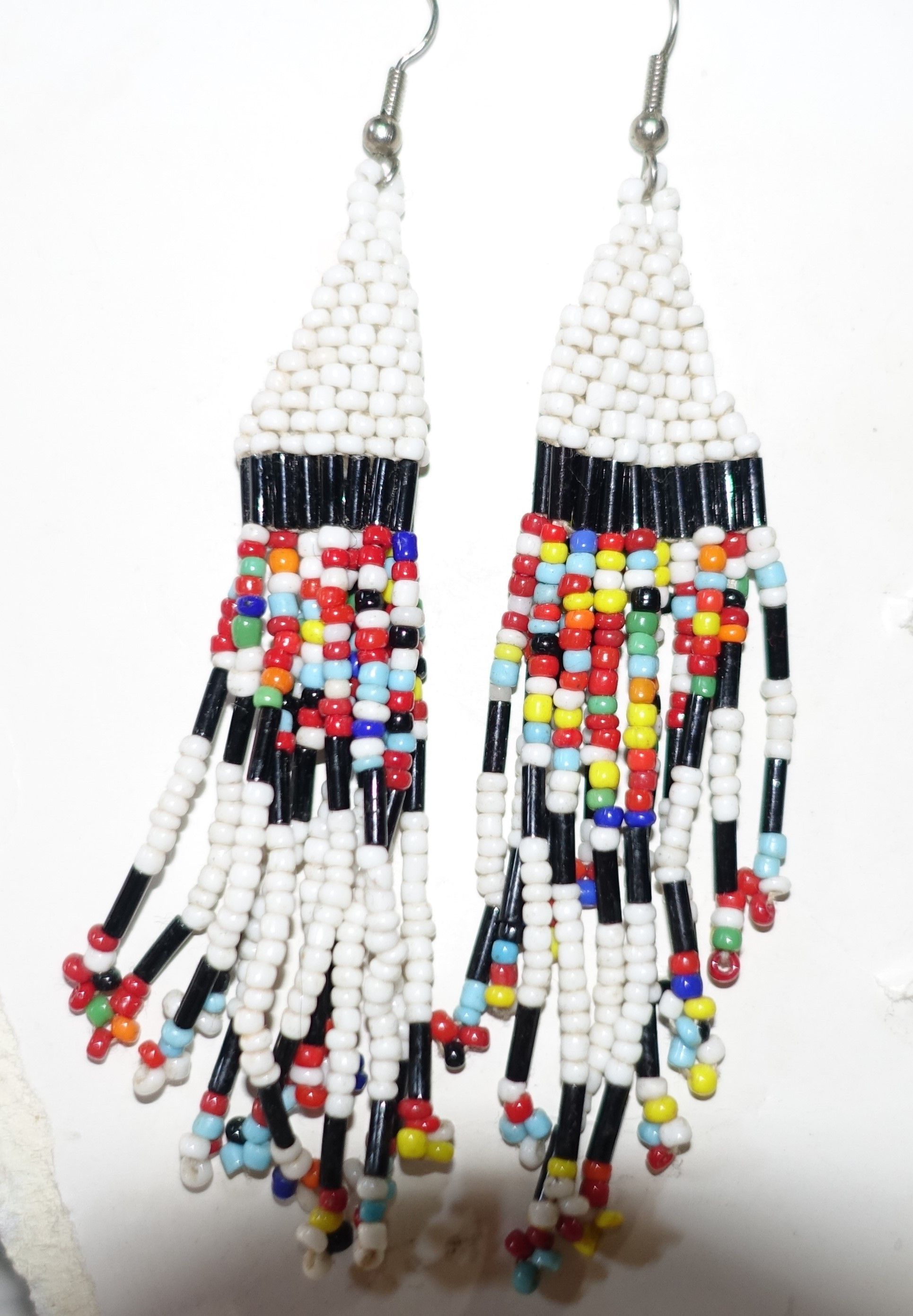Vintage Vintage Boho Beaded Tassel Earrings Size ONE SIZE - 3 Thumbnail