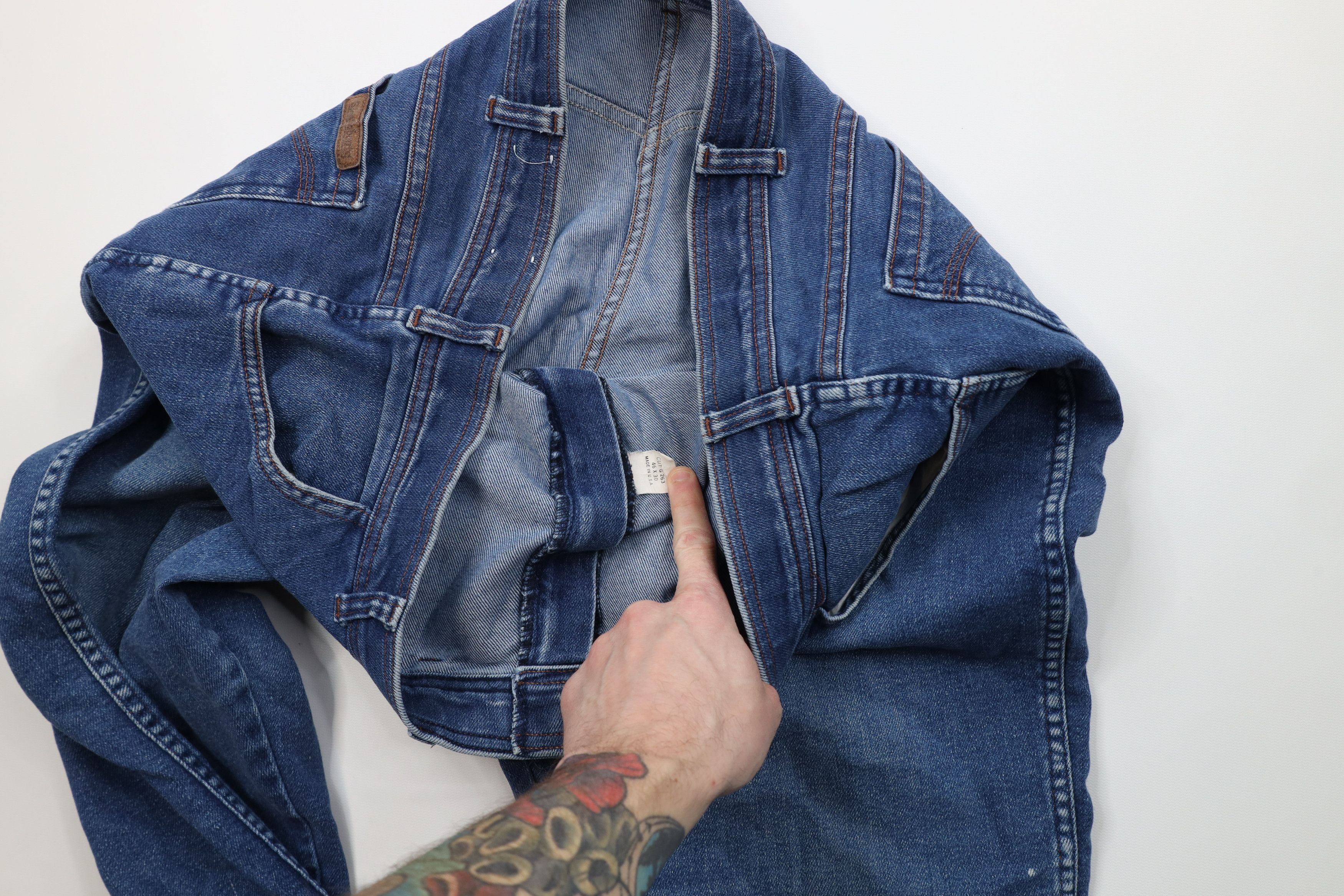 Vintage Vintage 70s Streetwear Wide Leg Bell Bottoms Jeans USA Size US 44 / EU 60 - 9 Thumbnail