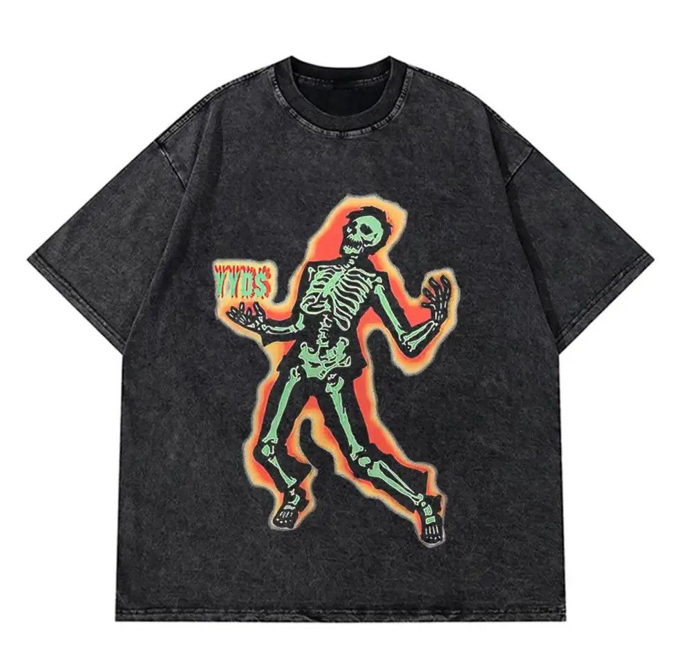 Japanese Brand Classic Faded Bone Tshirt Size US XXL / EU 58 / 5 - 2 Thumbnail