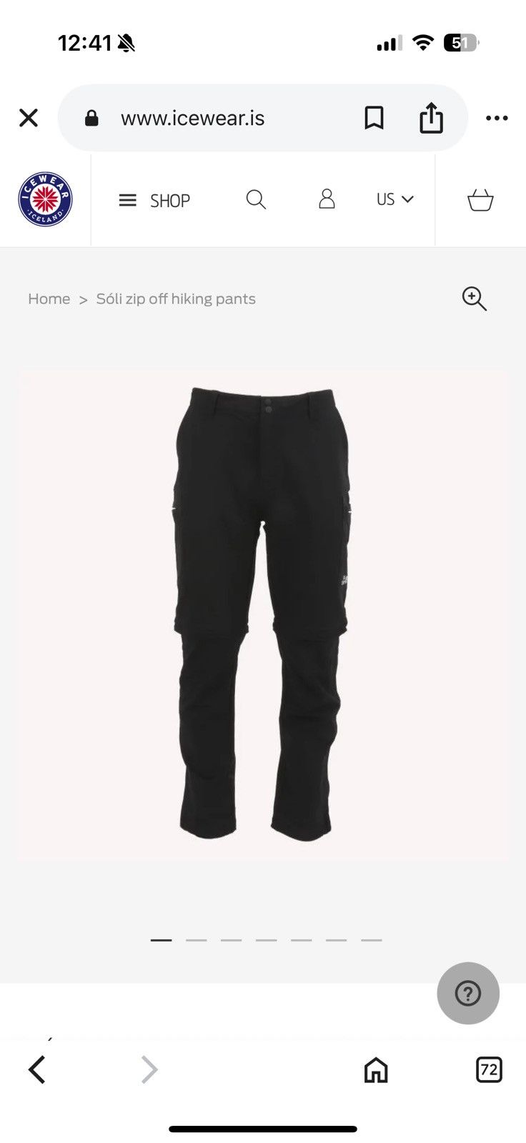 Other Icewear Sóli Zip Off Hiking Pants Size US 30 / EU 46 - 1 Thumbnail