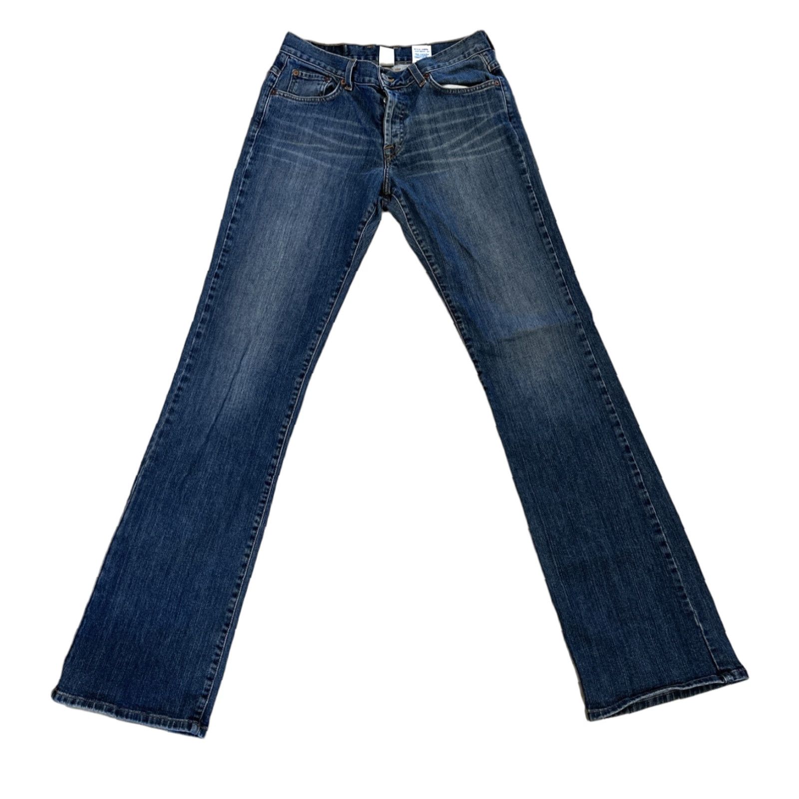 Lucky Brand LUCKY BRAND DUNGAREES Jeans Women's Size 6/28 Medium Wash Distressed 30x34 Made in USA Size 28" / US 6 / IT 42 - 1 Thumbnail