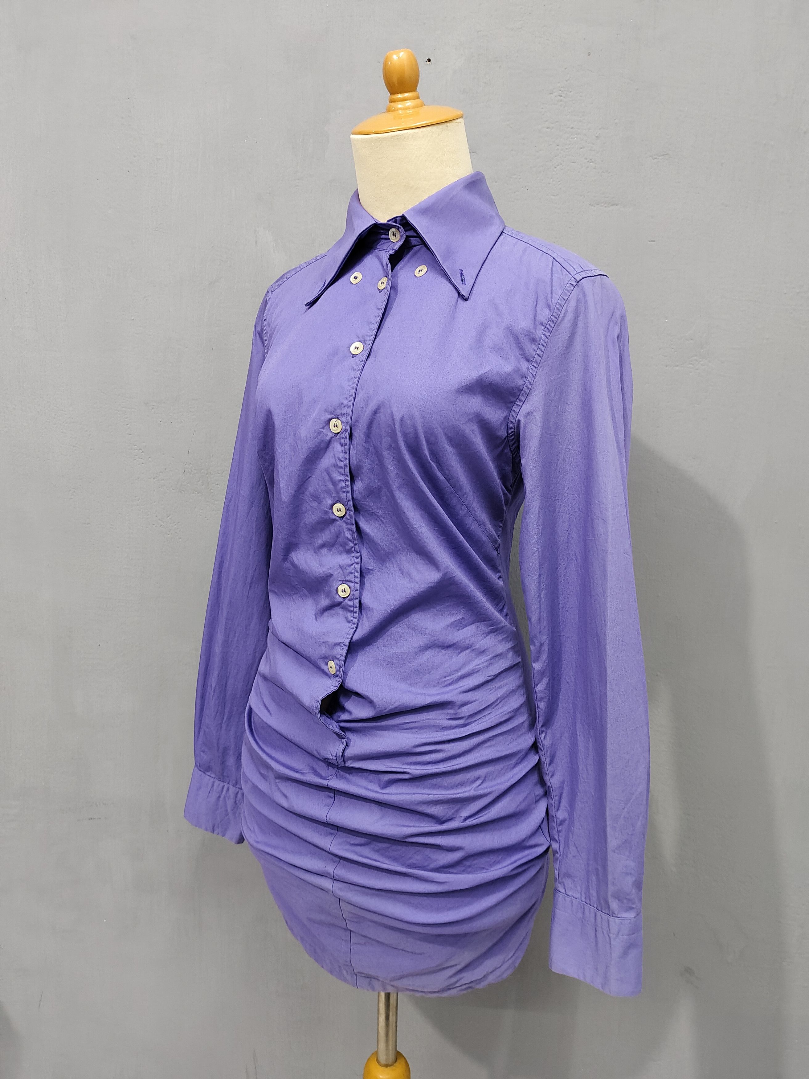 Alexander McQueen ARCHIVED- 90s Alexander McQueen 3D Shaped Bustel Shirt Size M / US 6-8 / IT 42-44 - 3 Thumbnail
