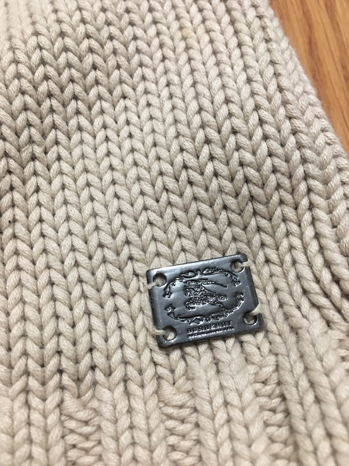 Burberry BURBERRY Beige Cotton Angora Knit Teens Cardigan Size XS / US 0-2 / IT 36-38 - 8 Thumbnail