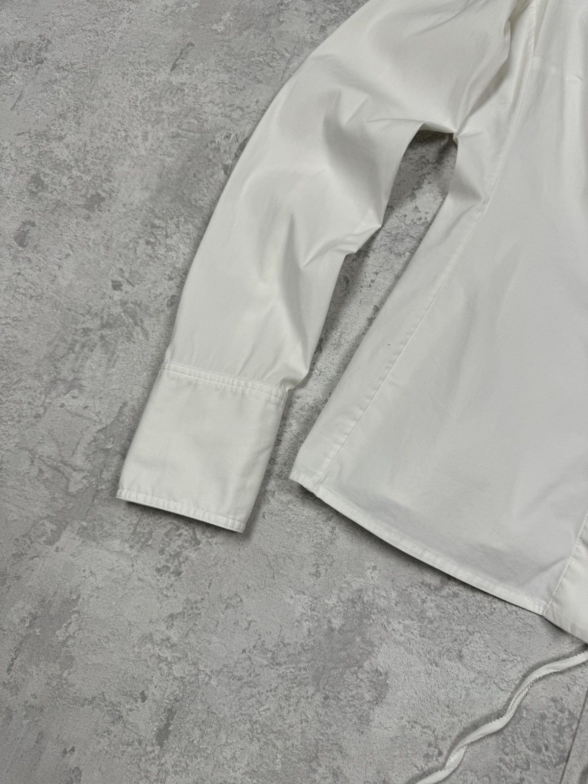 Gucci Rare Gucci Lace-Up White Shirt Size 40 Size S / US 4 / IT 40 - 4 Thumbnail
