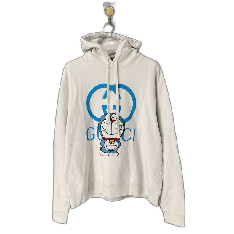 Gucci Gucci x Doraemon Embroidered Hoodie-yf Size US L / EU 52-54 / 3 - 1 Thumbnail