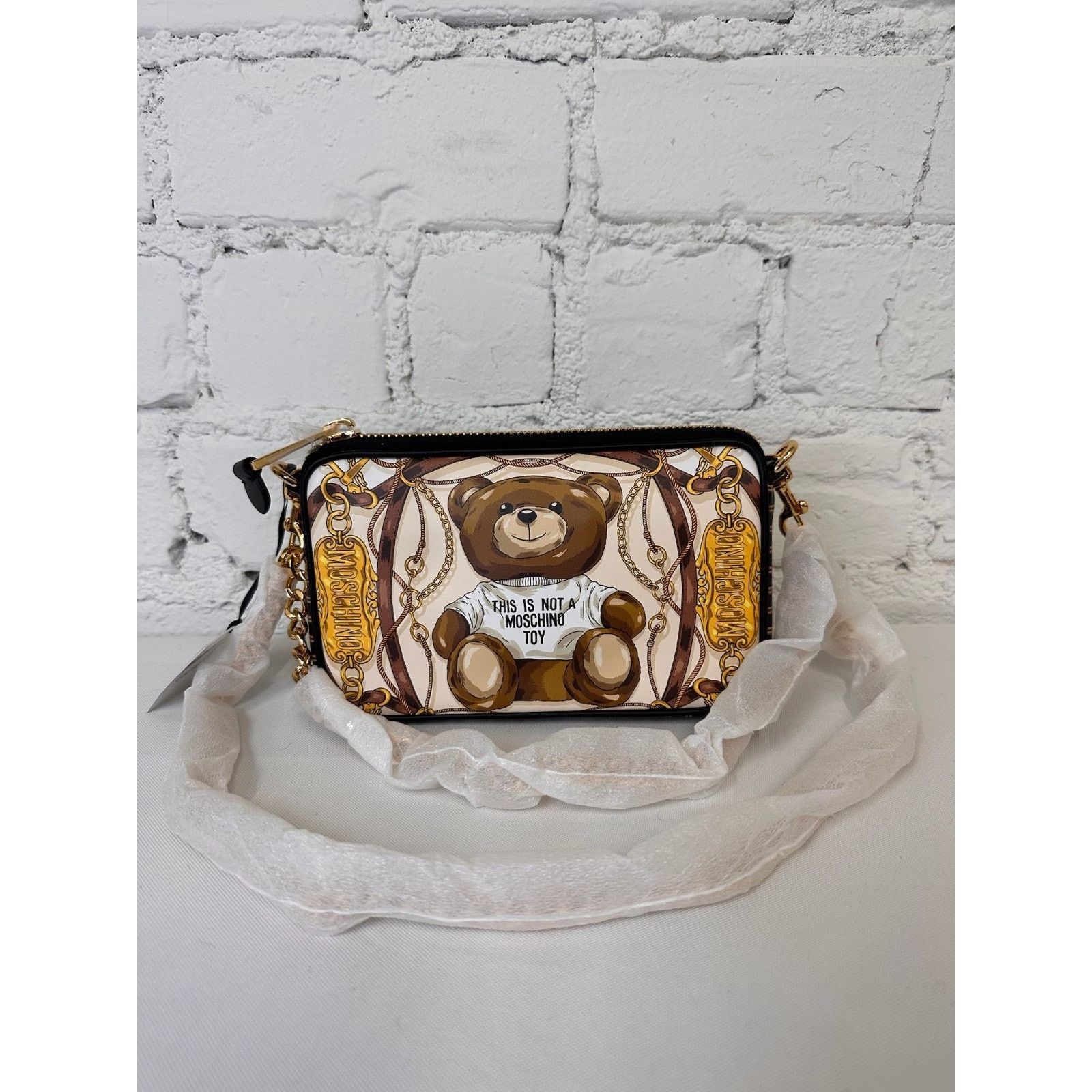 Moschino AW22 MOSCHINO Couture Jeremy Scott Teddy Bear Chains Clutch Size ONE SIZE - 6 Thumbnail