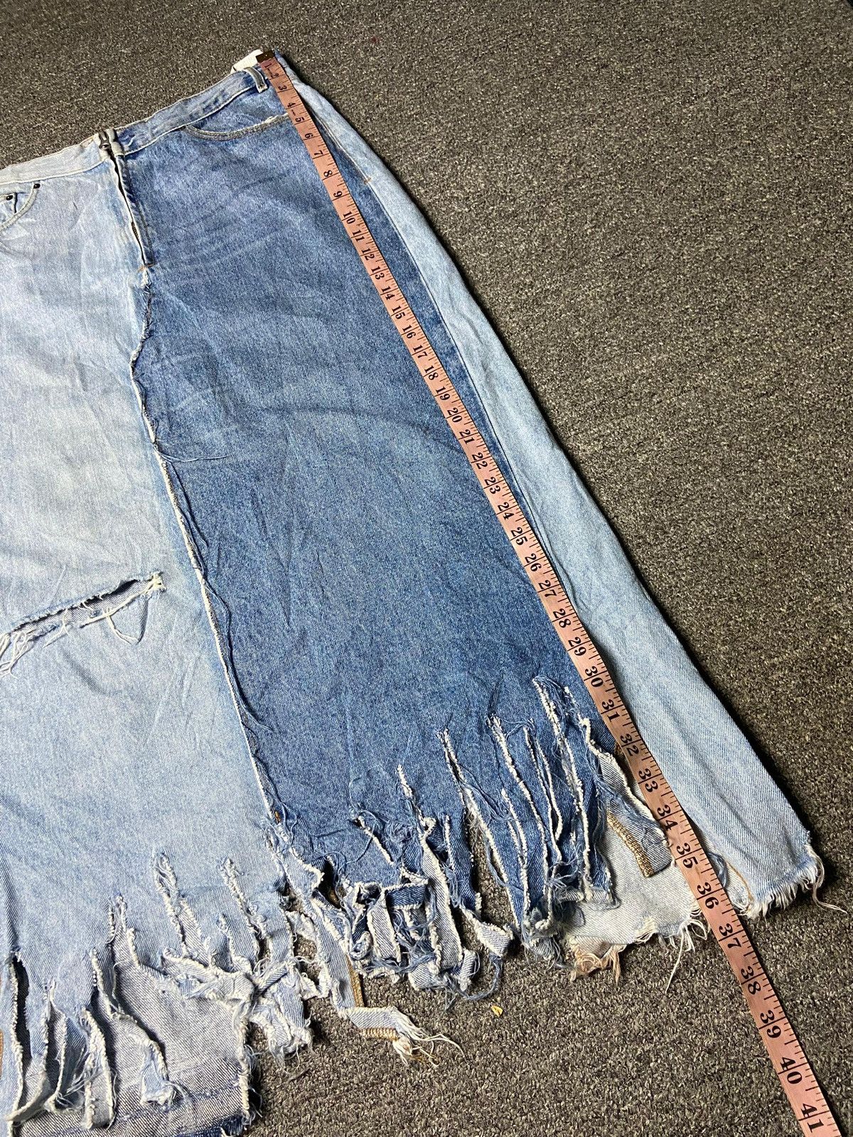 Zara Zara TRF IX’D Makers Two Tone Jeans Skirts (165) Size 32" / US 10 / IT 46 - 10 Thumbnail