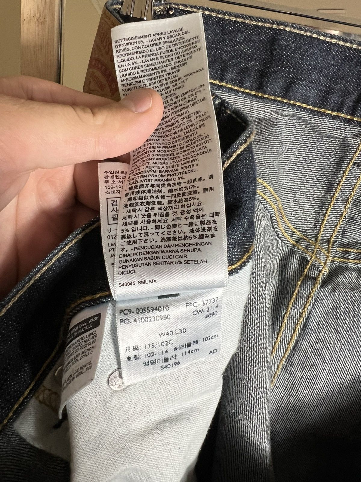 Levi's Vintage Levis 559 Straight Blue Jeans Levi's Denim Size US 40 / EU 56 - 20 Thumbnail