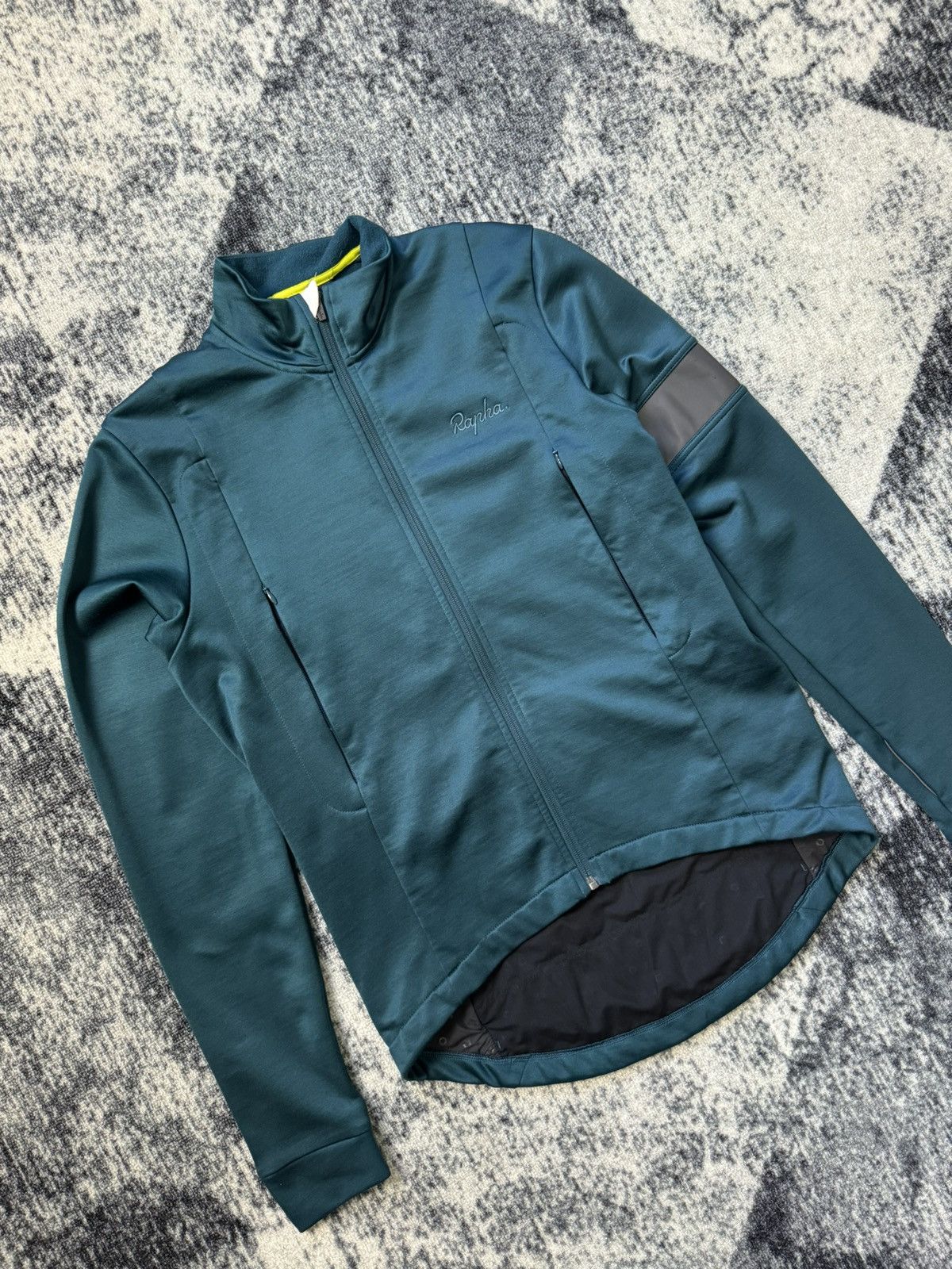 Rapha Rapha Mens Winter Jersey Teal Merino Wool Blend 3 Vents Size US L / EU 52-54 / 3 - 2 Thumbnail