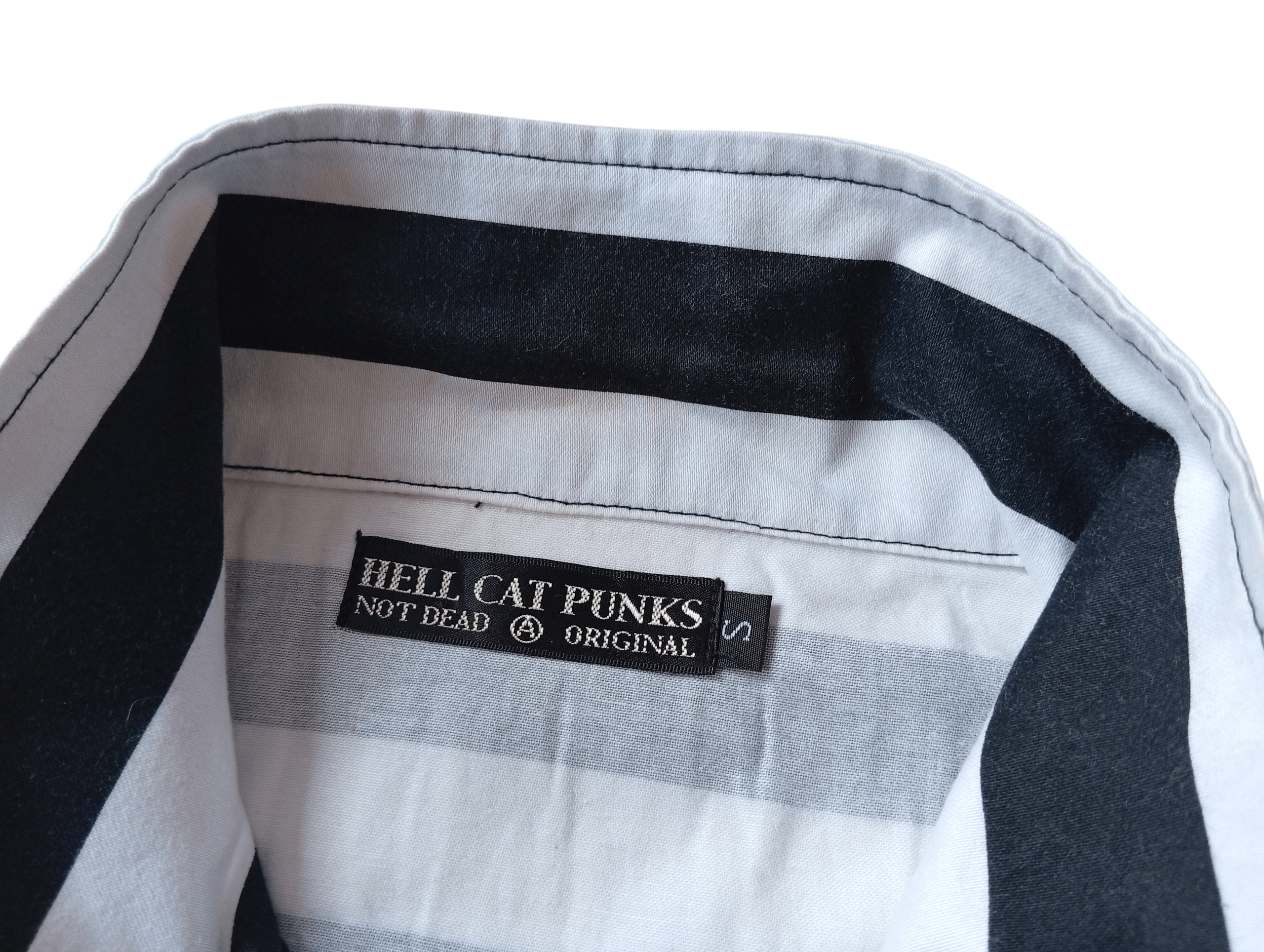 Japanese Brand Hell Cat Punks stripe shirt Size S / US 4 / IT 40 - 3 Thumbnail