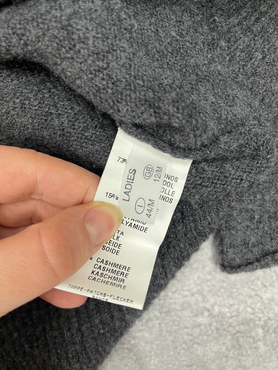 Fabiana Filippi Fabiana Filippi Women Wool Sweater Grey Knit Jumper Size M Size M / US 6-8 / IT 42-44 - 5 Thumbnail