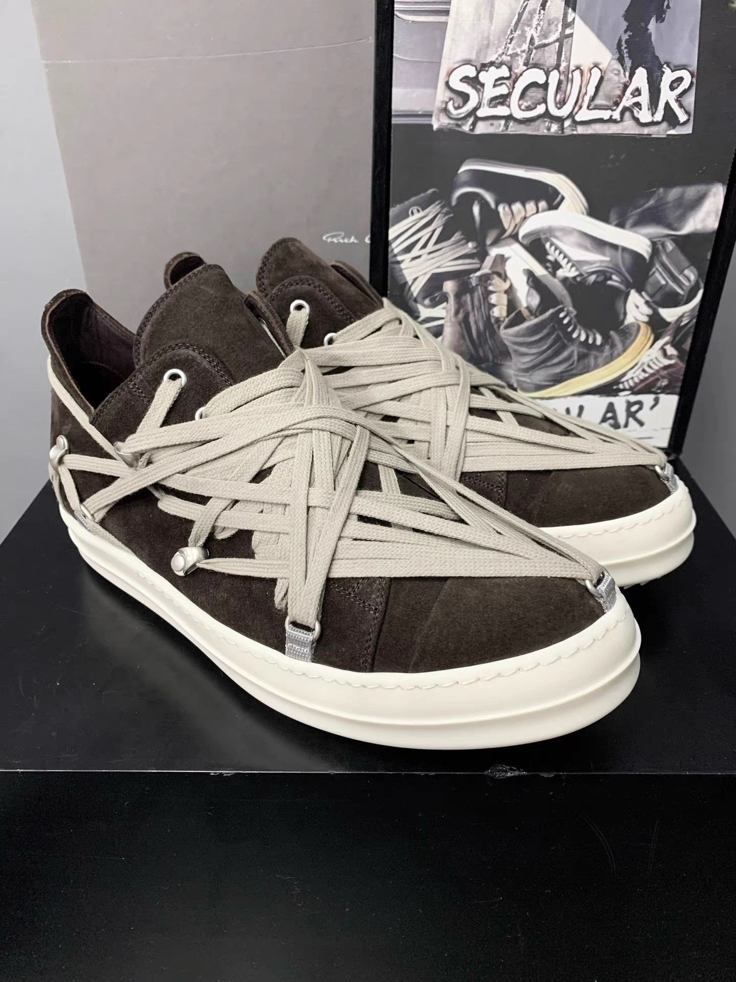 Rick Owens Rick Owens 25SS Crazy Lace Low-Top Big Converse Sneakers K34 Size US 8 / EU 41 - 7 Thumbnail