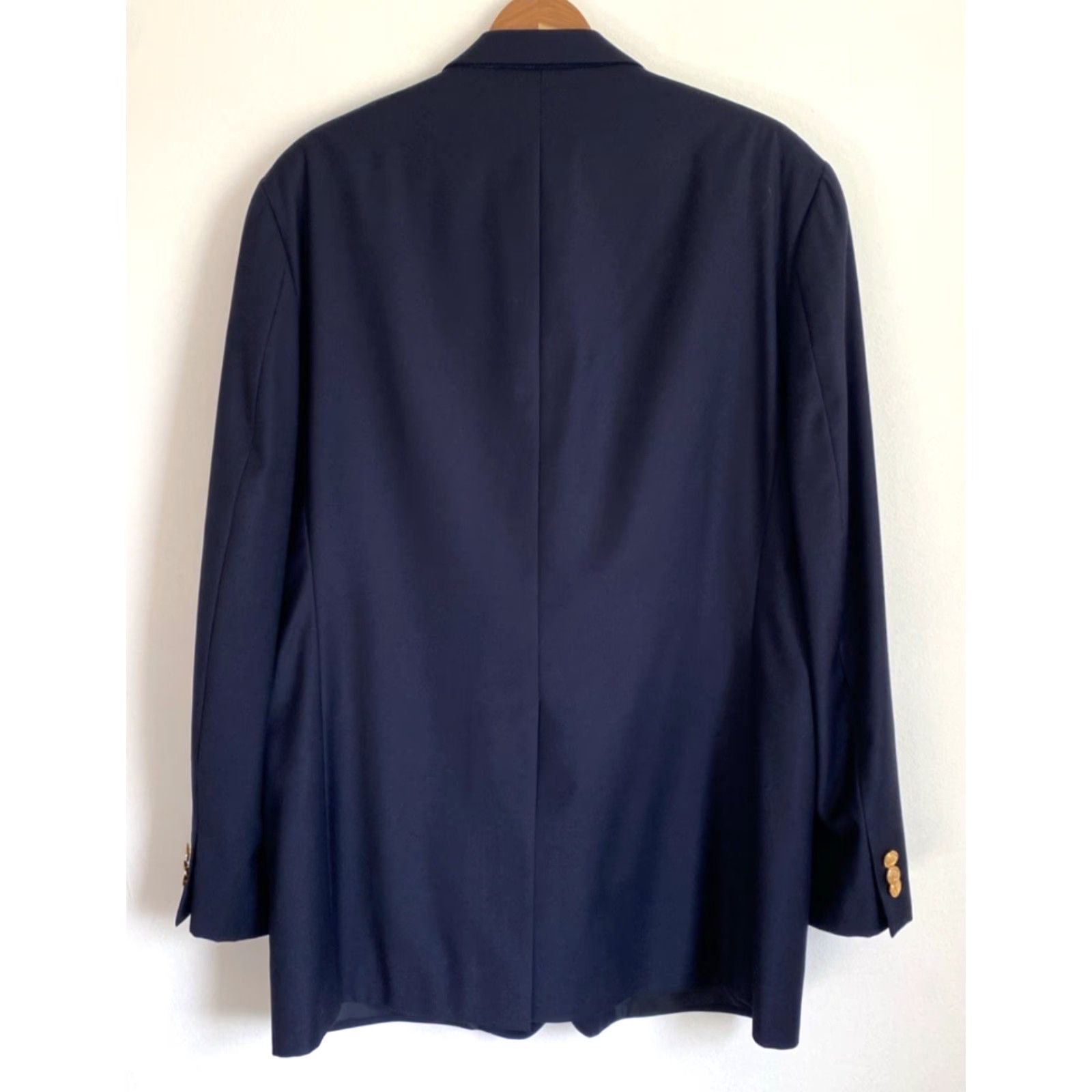 Ralph Lauren Lauren Ralph Lauren Men’s Wool Blazer Navy Sz 42 L - 2-Button, Single-Breasted, Vintage/Pre-owned Regular Fit, 100% Wool, Classic, Classic Navy, Mens Size 42R - 2 Thumbnail