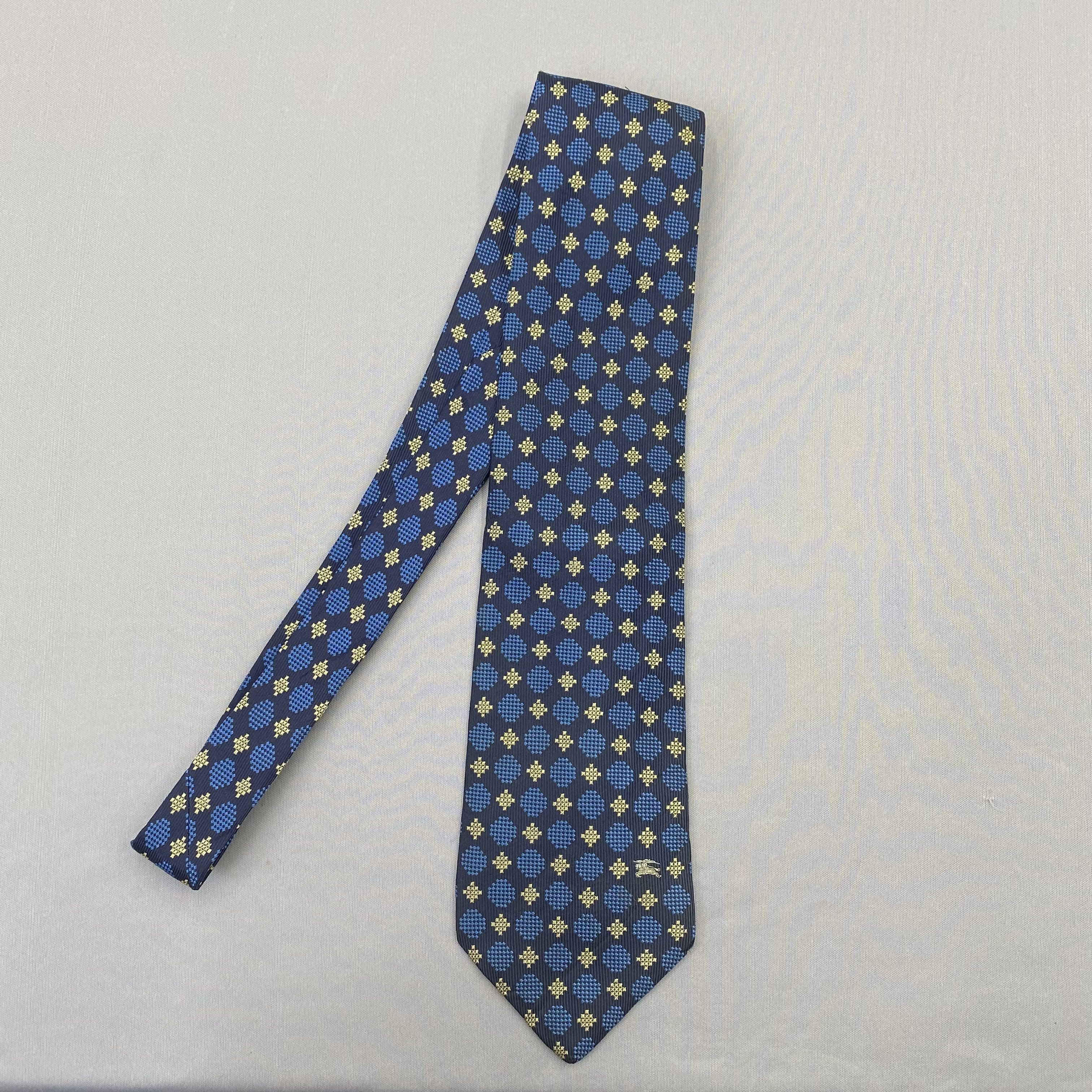 Burberry Vintage Burberry SILK Necktie Cravate Pure Silk Neck Ti Size ONE SIZE - 4 Thumbnail