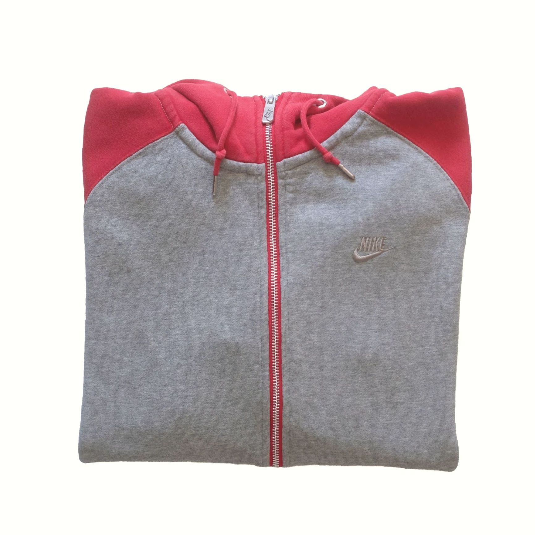 Nike VINTAGE Nike Sportswear VTG Y2K Retro Full Zip Gray Hoodie Active Sweatshirt 2011 SZ M Mens Size US M / EU 48-50 / 2 - 2 Thumbnail