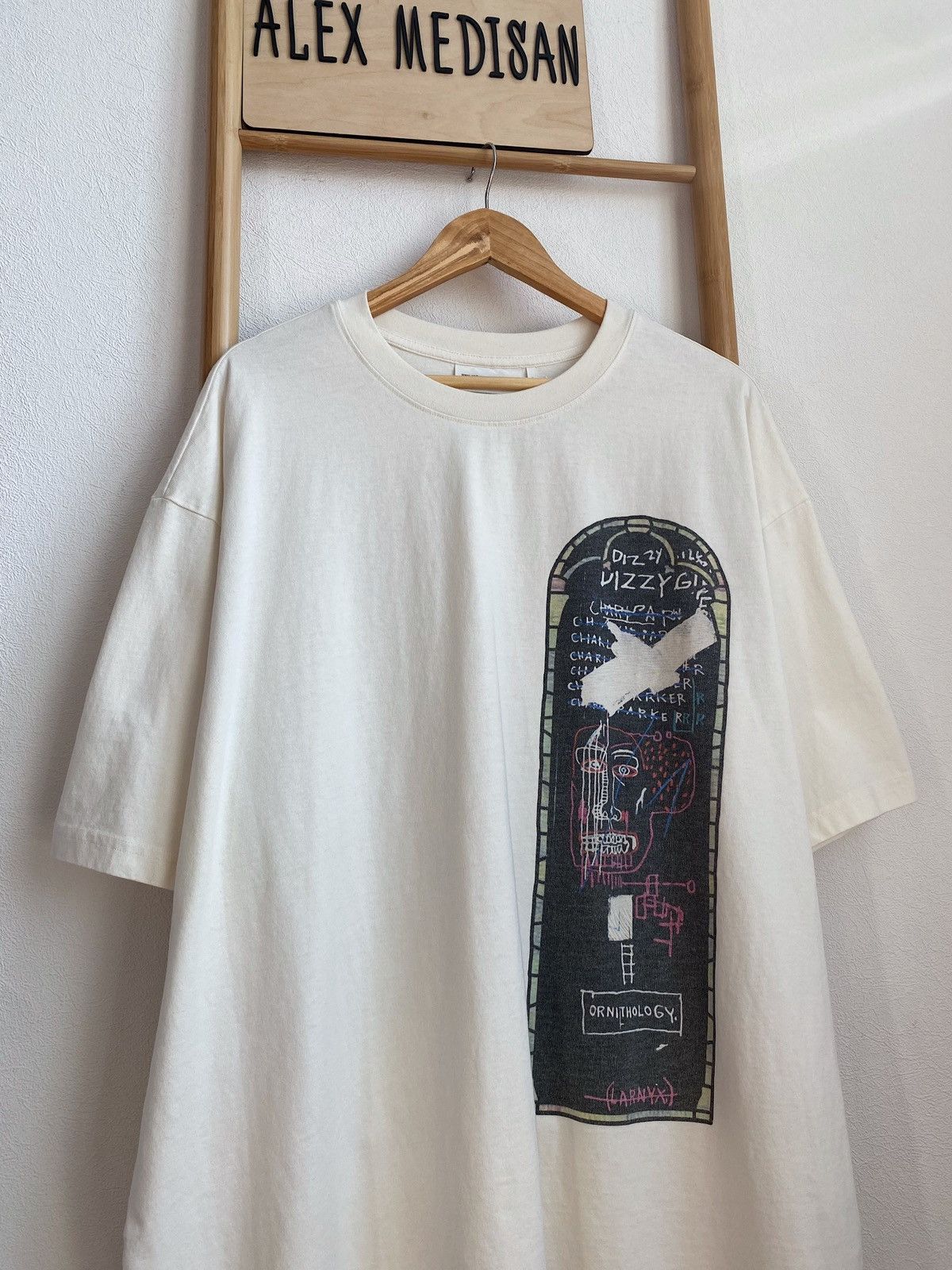 H&M × Jean-Michel Basquiat × Who Decides War WHO DECIDES WAR x BASQUIAT x H&M RELAXED FIT COTTON T-SHIRT Size US XXL / EU 58 / 5 - 9 Thumbnail