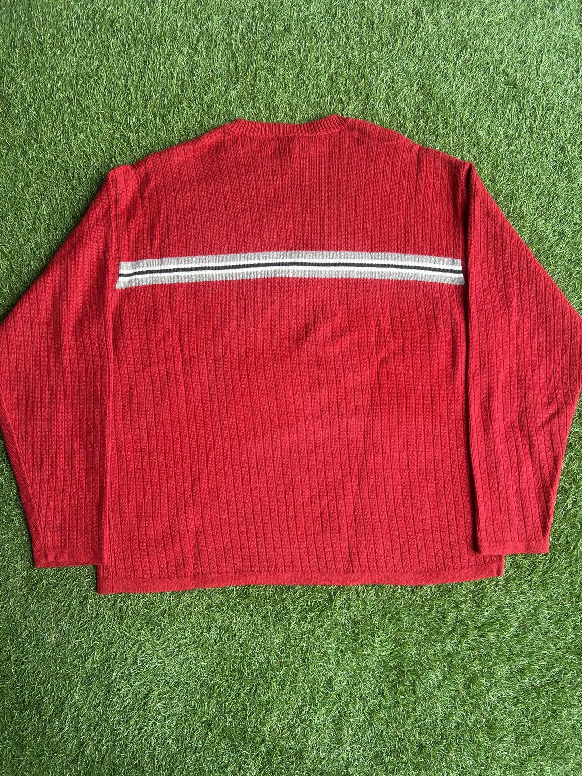 Aeropostale Vintage Aeropostale Red Rib Knit Sweater Size XL Size US XL / EU 56 / 4 - 3 Thumbnail