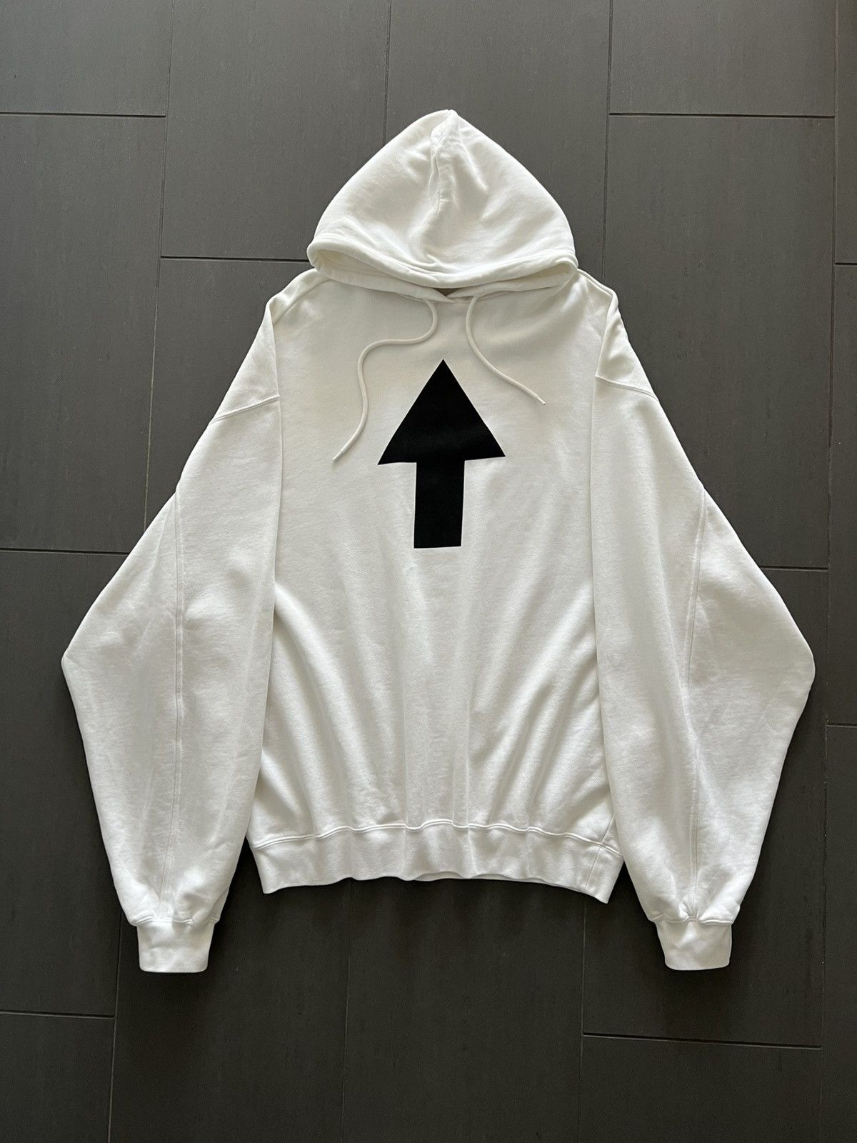 Balenciaga Up Arrow WIFI ! Ultra Oversized Dropped Shoulder Hoodie Size US XL / EU 56 / 4 - 2 Thumbnail