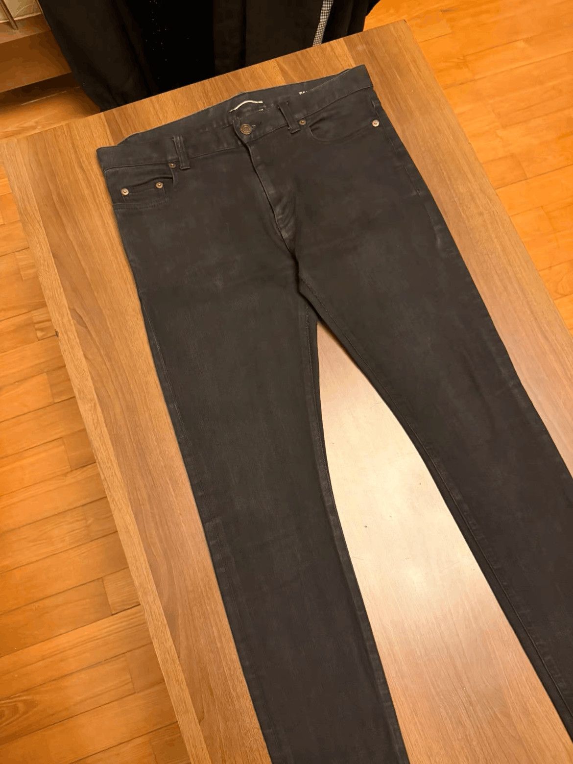 Saint Laurent Paris Saint Laurent Paris 16AW Runway D02 Basic Denim Size US 31 - 2 Thumbnail