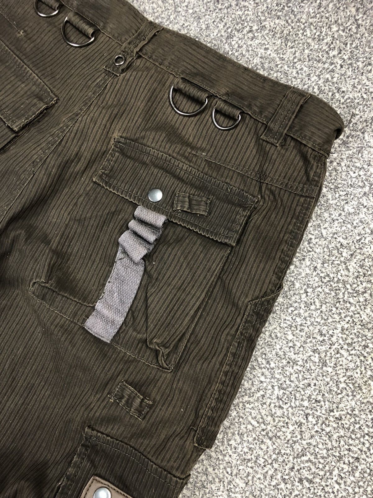 Japanese Brand Vintage Crazy Street Republic Punk Bondage Cargopants Size US 36 / EU 52 - 15 Thumbnail
