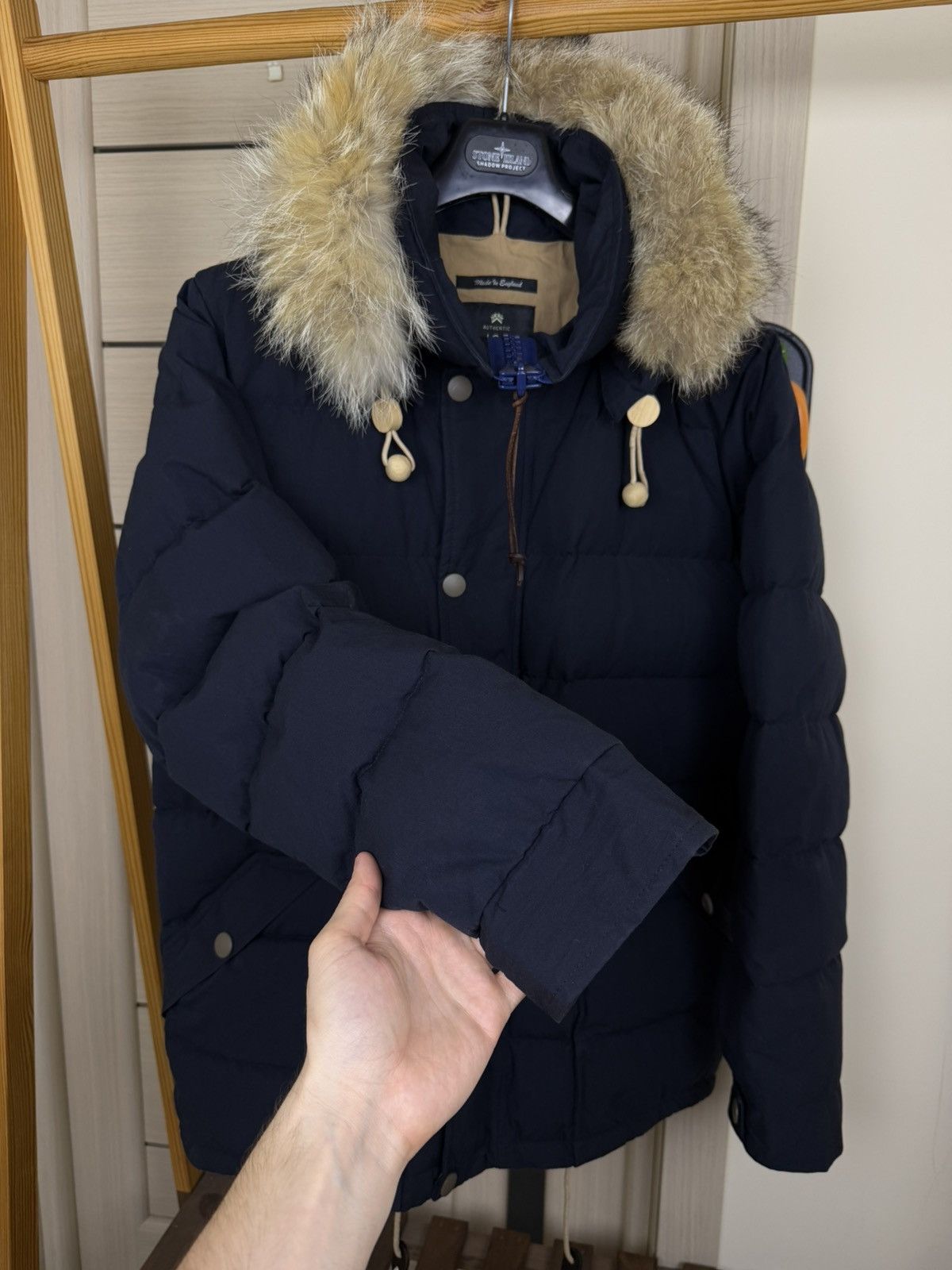 Nigel Cabourn Nigel Cabourn Down Filled Fur Hooded Puffer Jacket Size US L / EU 52-54 / 3 - 6 Thumbnail
