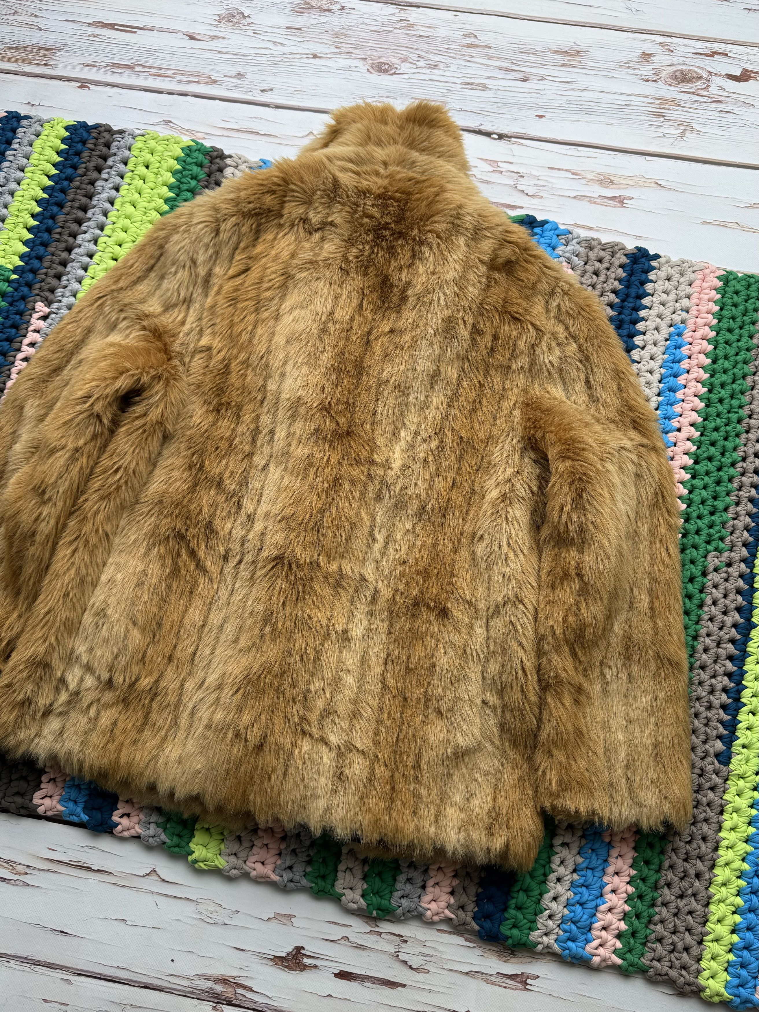 Vintage Vintage Faux Fur Coat (D15) Size L / US 10 / IT 46 - 11 Thumbnail