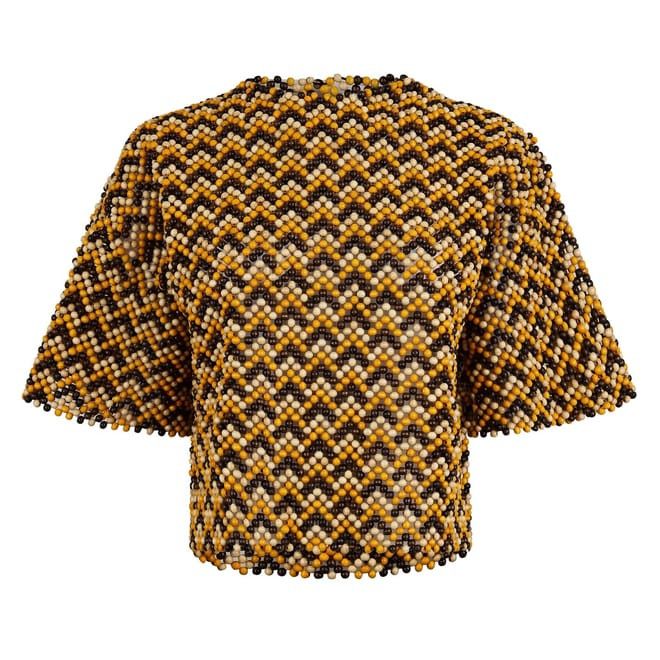 Bottega Veneta Bottega Veneta Cropped Crew Neck Short Sleeve Blouse Size XS / US 0-2 / IT 36-38 - 1 Thumbnail