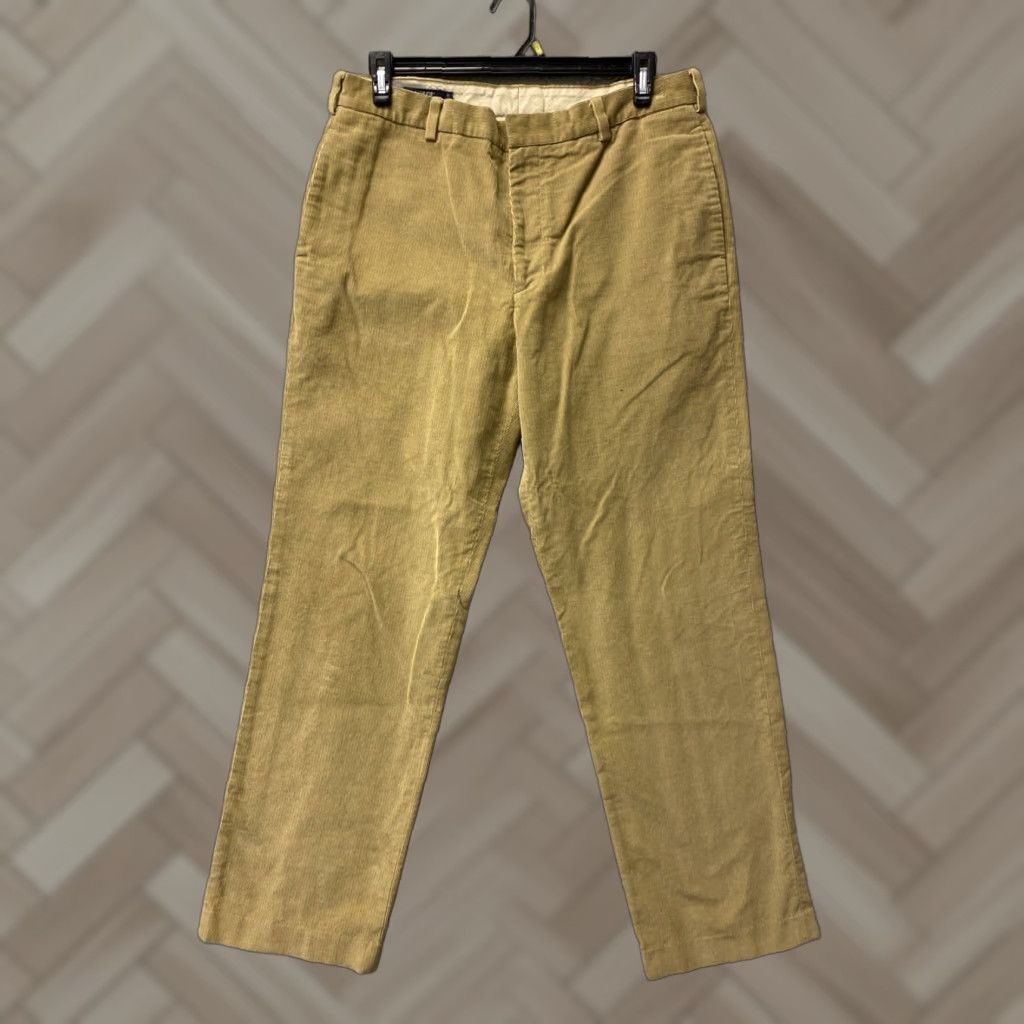 J.Crew J.CREW Corduroy Pants Mens 36x32 Ginger Straight Fit Cotton Blend Spandex Chino 5-Pocket Button Zip Flat Front Vintage: No Size US 36 / EU 52 - 1 Thumbnail