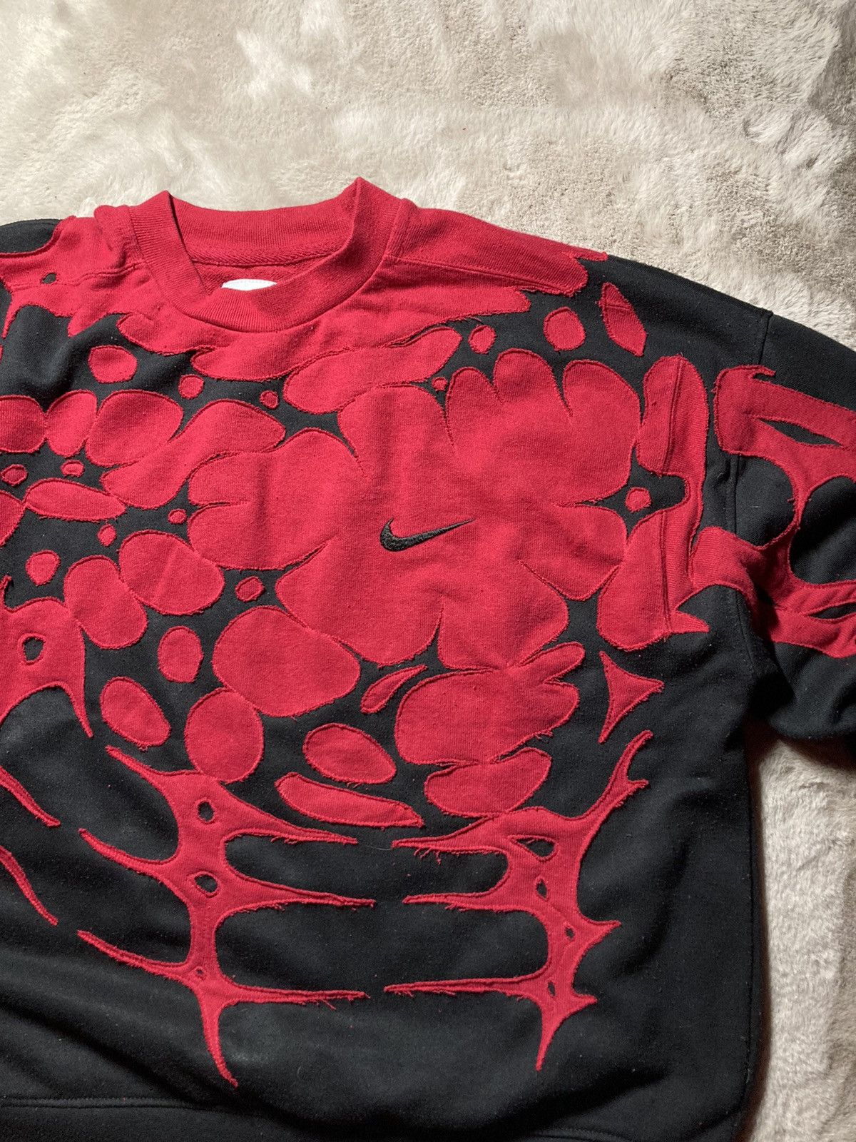 Nike × Vintage ⛩️Nike sweatshirt custom vintage y2k eye boxy distressed rare Size US L / EU 52-54 / 3 - 6 Thumbnail