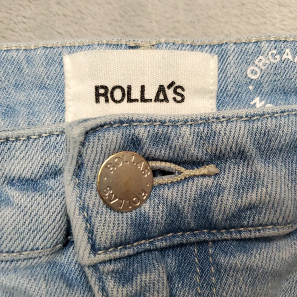 Vintage VINTAGE Rollas Jeans Womens 28 Blue Faded Wide Leg High Rise 90s Y2K Retro Size 28" / US 6 / IT 42 - 4 Thumbnail