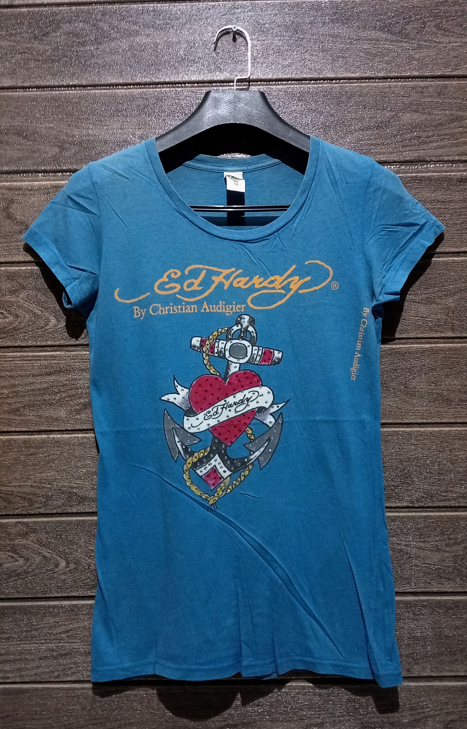 Christian Audigier Vintage Ed Hardy by Christian Audigier Navy Tee Size M / US 6-8 / IT 42-44 - 1 Thumbnail