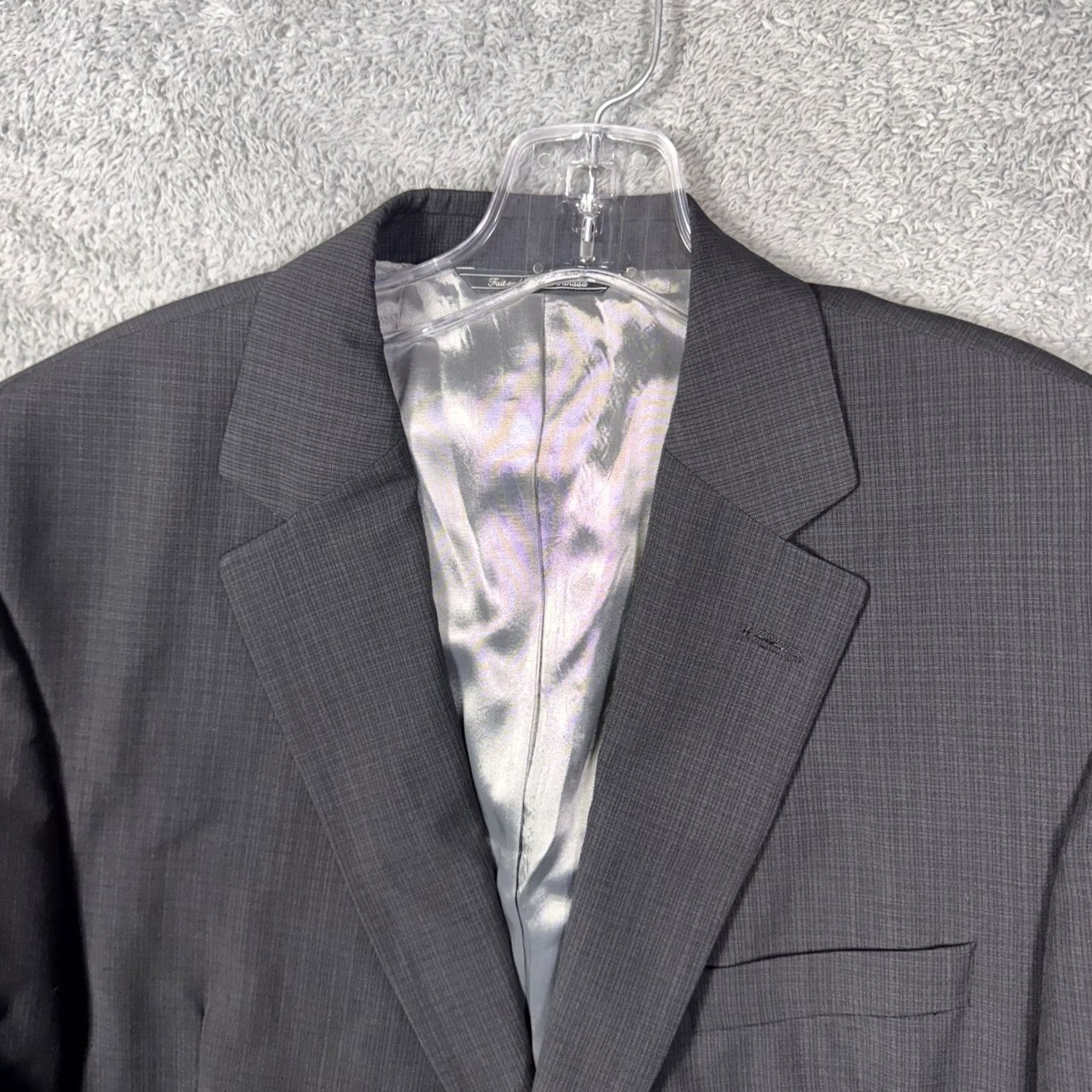 Jack Victor VINTAGE Jack Victor Suit Mens 2 Piece Blazer Jacket Slacks Set Wool Luxor CT 44R 38R Size 44R - 5 Thumbnail