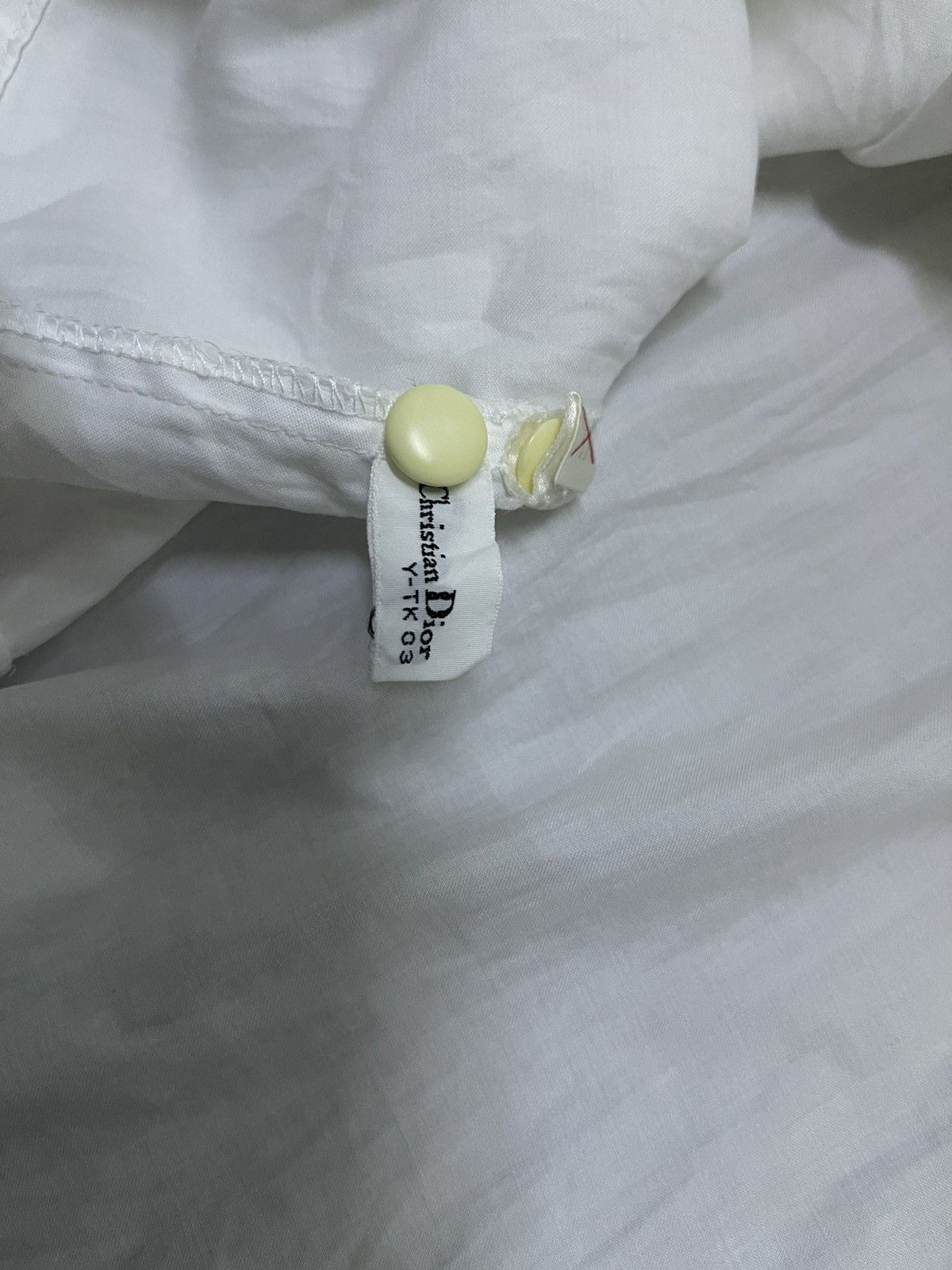 Dior Vintage Cristian Dior White Cotton Blouse Size M / US 6-8 / IT 42-44 - 12 Thumbnail