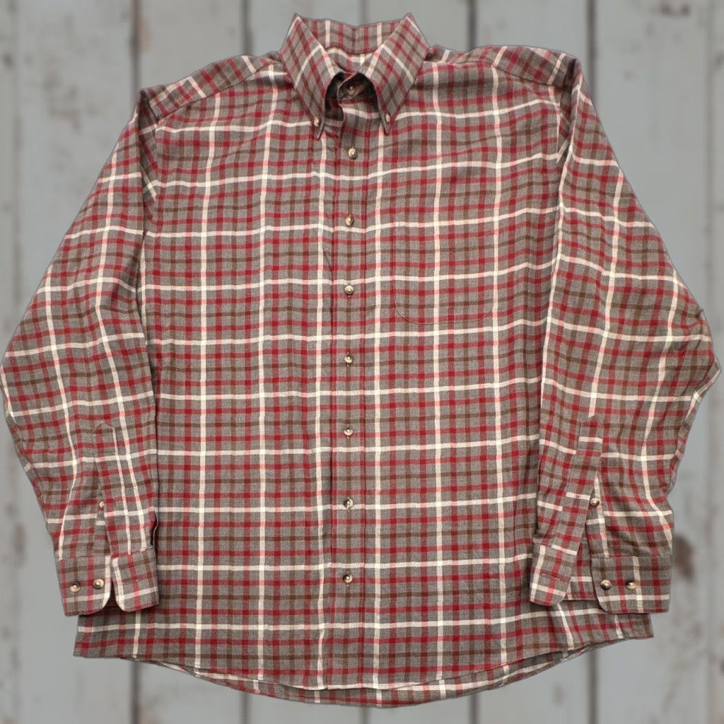 Jos. A. Bank Jos. A. Banks Long Sleeve Button-Up Mens XL Check Shirt 100% Cotton Multicolor Knit Traveler Size US XL / EU 56 / 4 - 1 Thumbnail