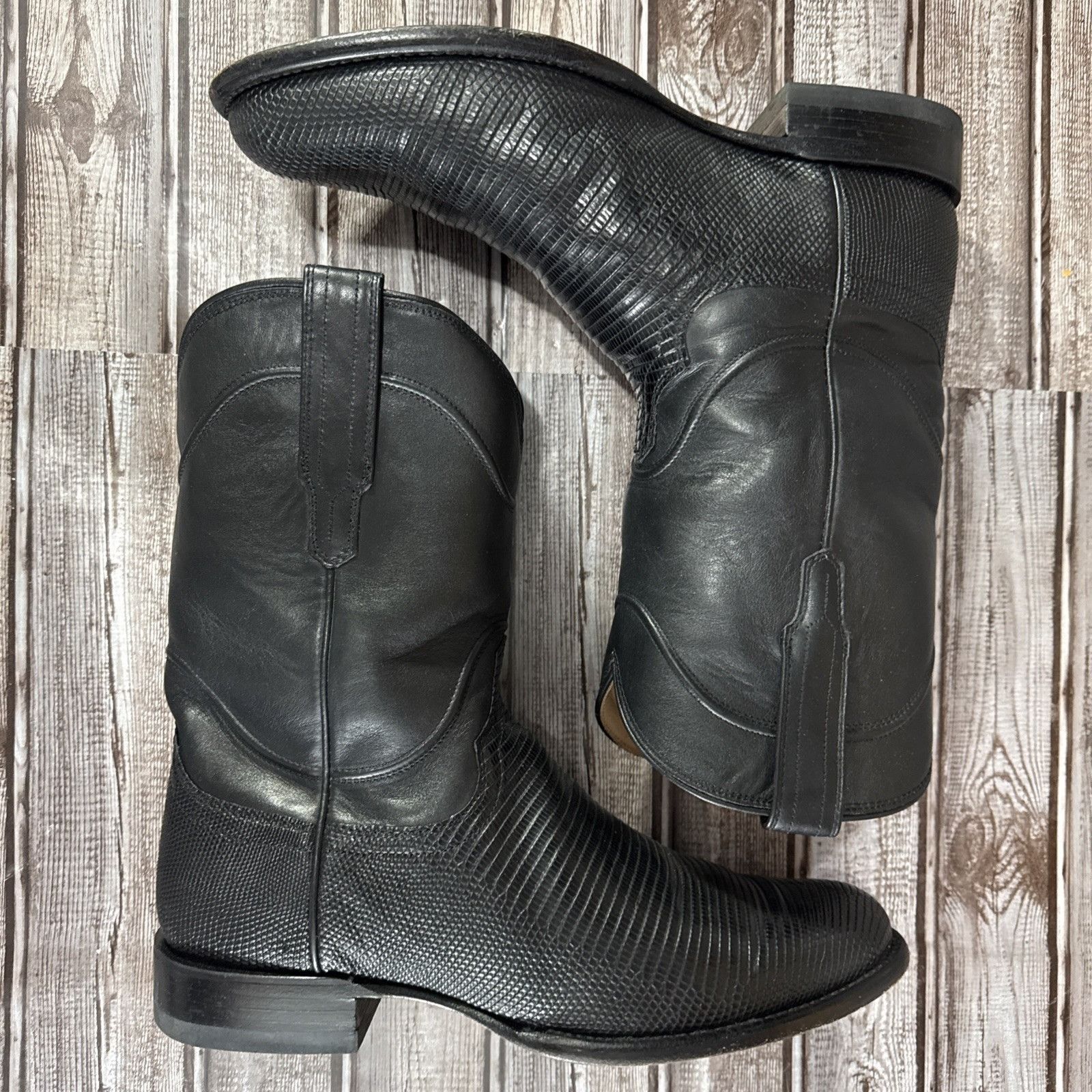 Tecovas Tecovas The Nash Midnight Lizard Black Ropes Size 10.5 Size US 10.5 / EU 43-44 - 5 Thumbnail