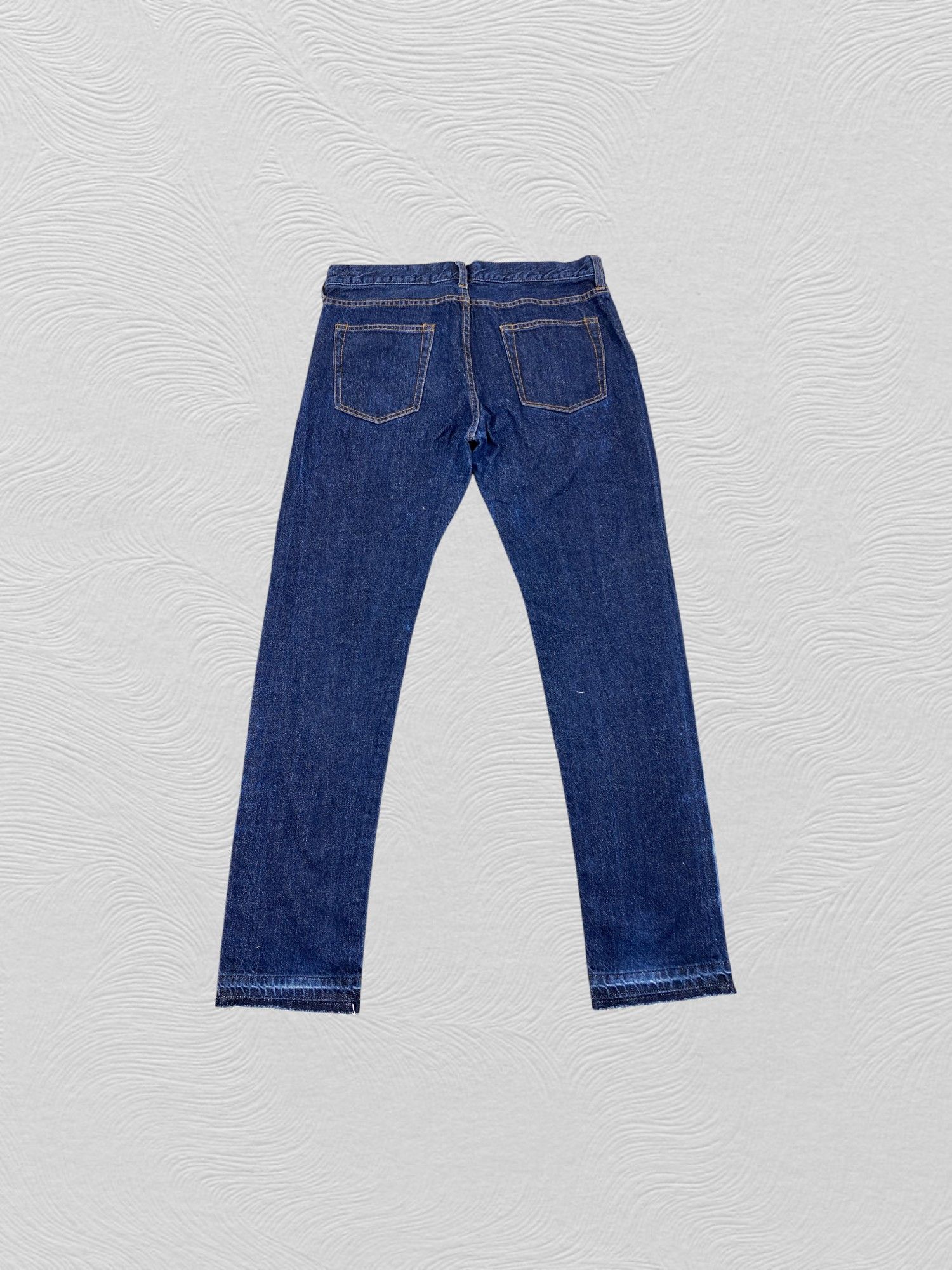 Japanese Brand Blue Vintage Global Work Jeans 34x31 Denim- JN3757 Size US 34 / EU 50 - 2 Thumbnail