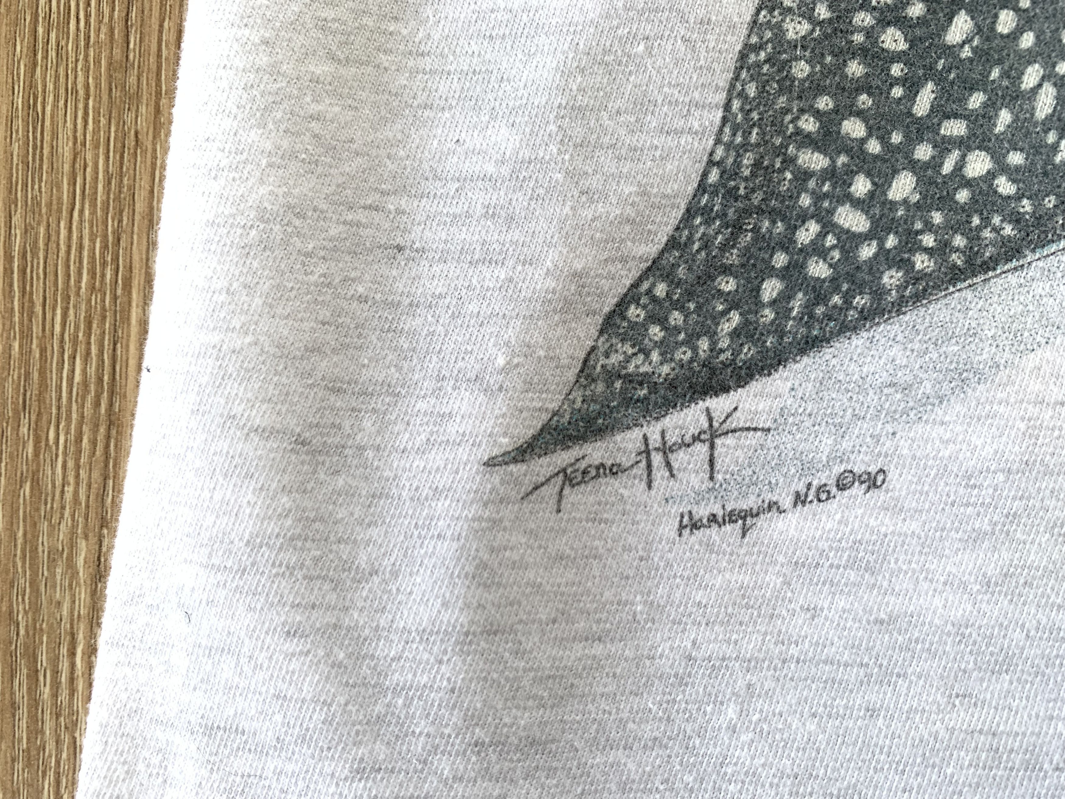 Vintage Vintage Sealife Harlequin 1990 Printed T Shirt Size US XL / EU 56 / 4 - 7 Thumbnail