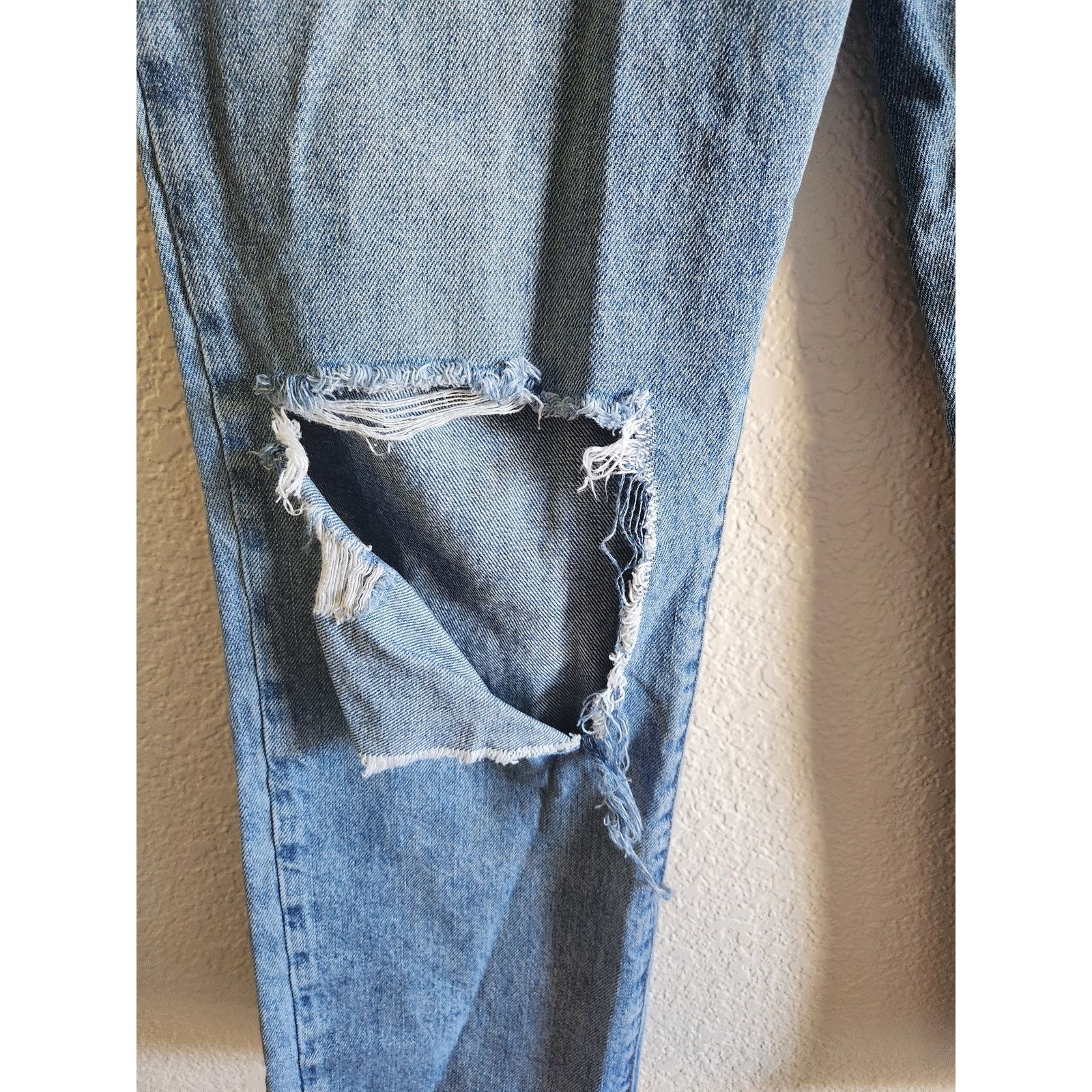 Other Rock & Roll Denim High Raised Straight Cropped Jeans W29 L27 Size 29" - 6 Thumbnail