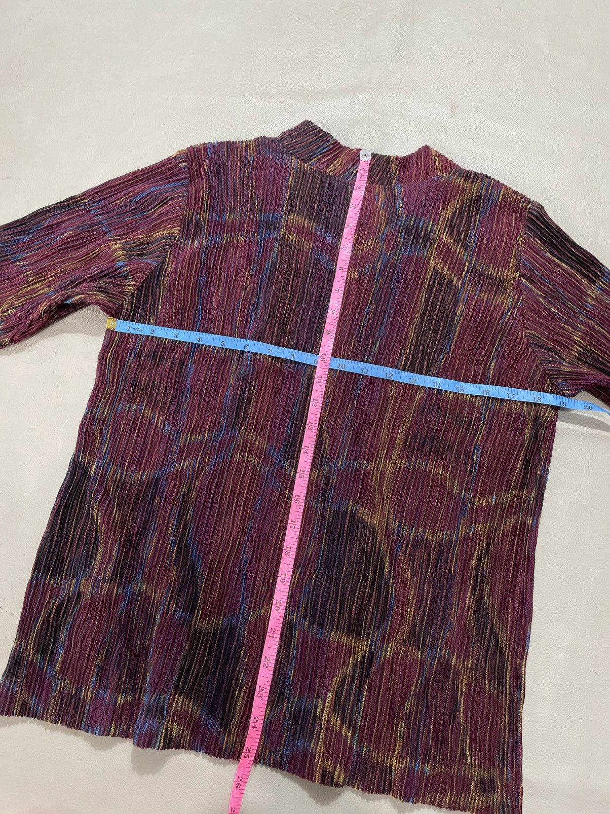 Issey Miyake Undefined Color Mix Pleated Shirt issey style Size M / US 6-8 / IT 42-44 - 5 Thumbnail
