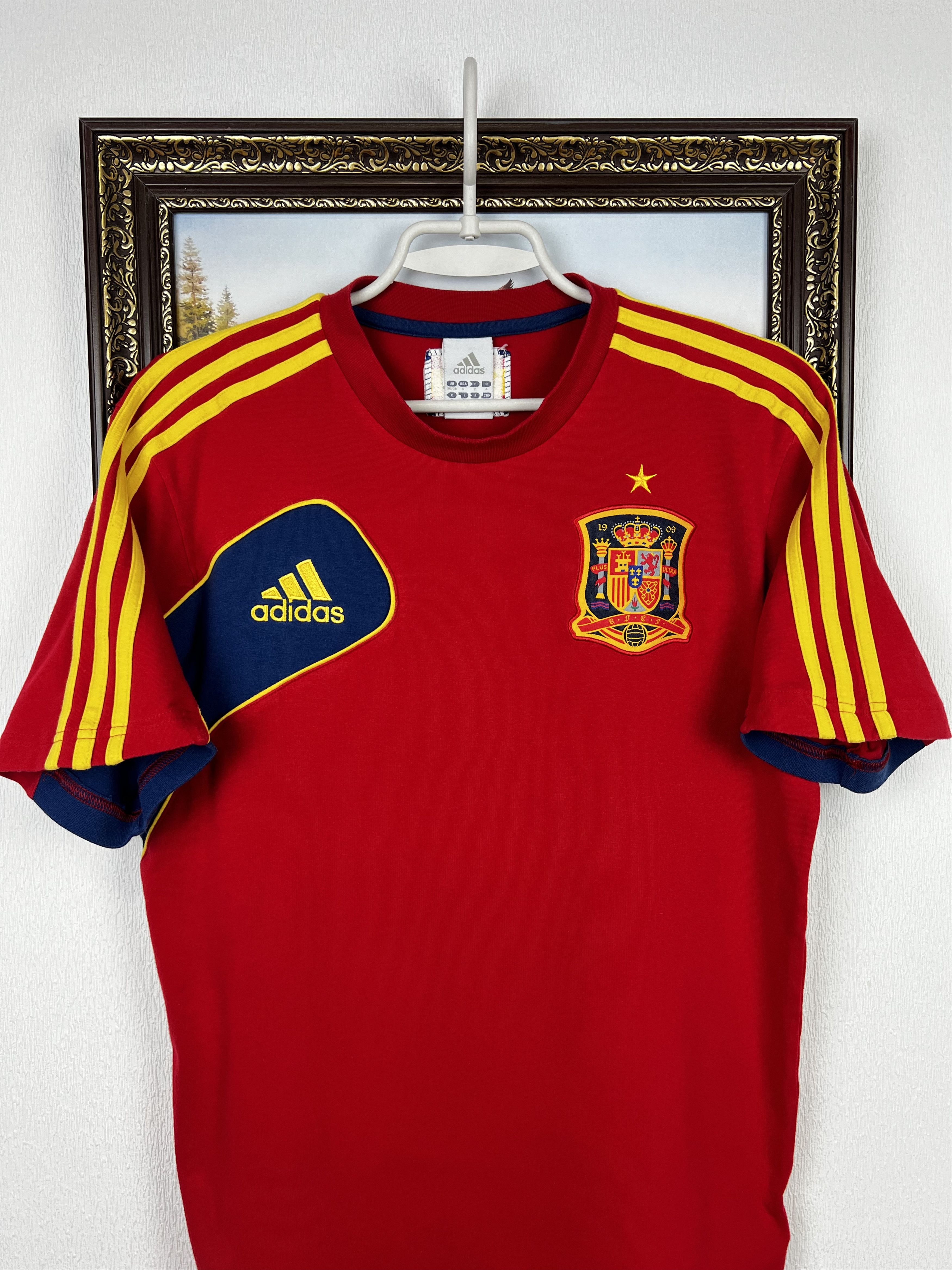 Adidas Vintage Adidas Spain Football Shirt Soccer Tee Jersey Mens Size US S / EU 44-46 / 1 - 2 Thumbnail