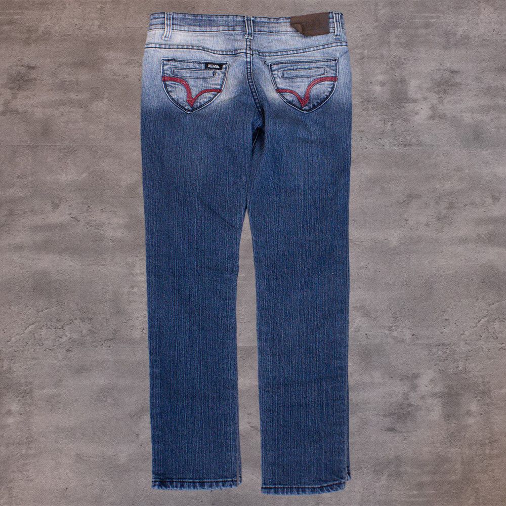 Vintage × Von Dutch Y2K 2000's Von Dutch Midwash Indigo Skinny Denim Jeans Pants Size US 30 / EU 46 - 2 Thumbnail