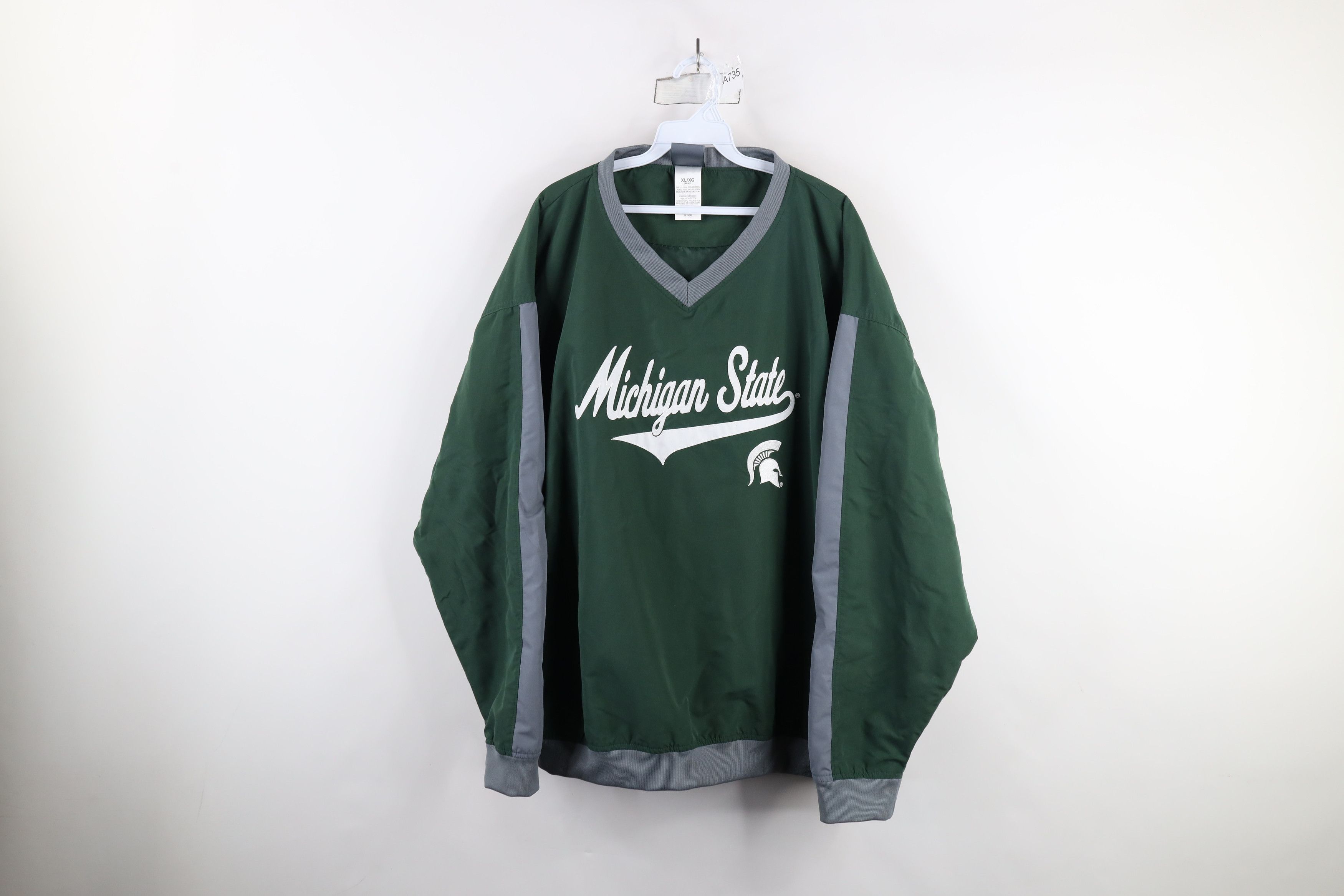 Vintage Vintage Script Michigan State University Windbreaker Jacket Size US XL / EU 56 / 4 - 1 Thumbnail