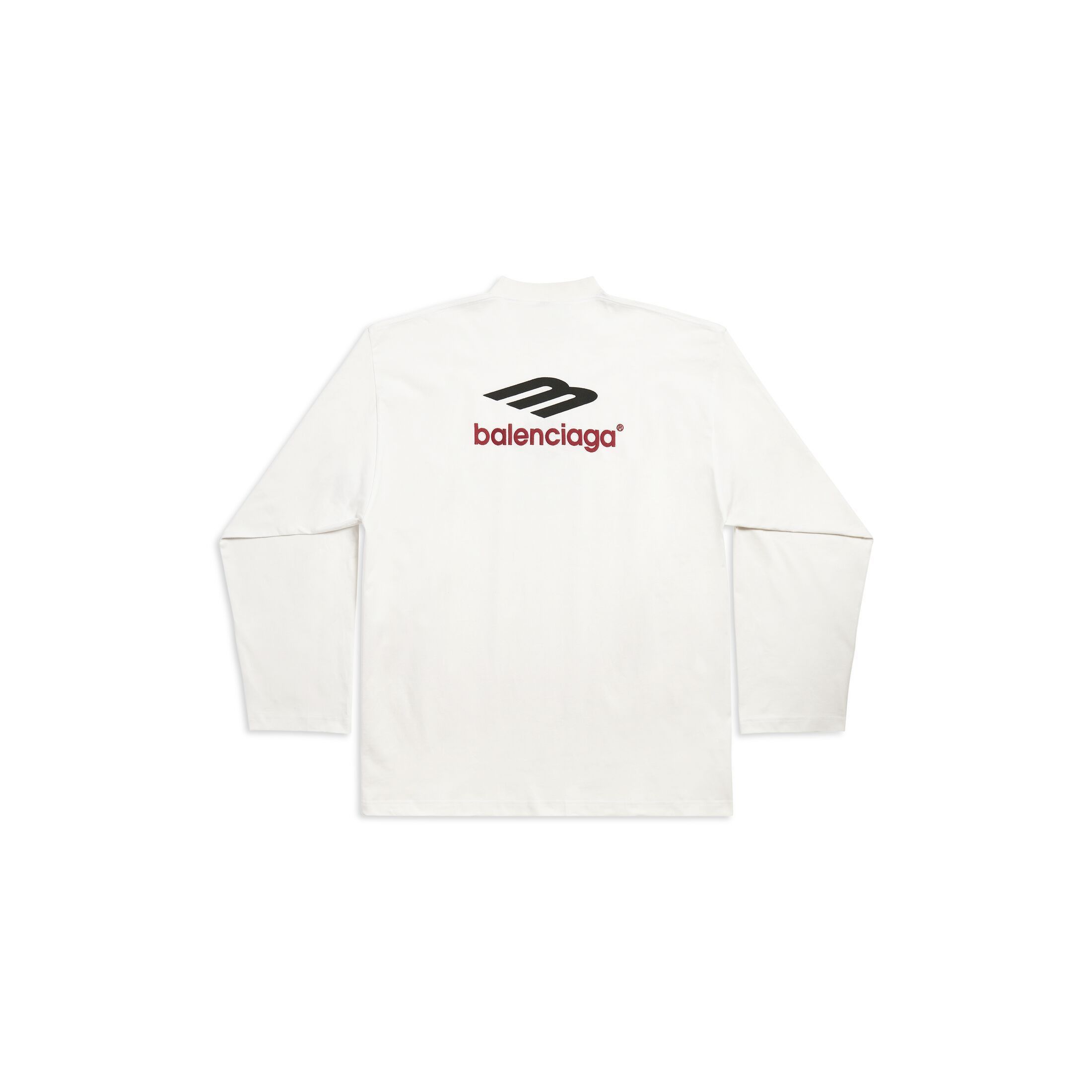 Balenciaga o1srvl11e0226 3B Sports Icon Long Sleeve T-Shirt Oversized Size US XL / EU 56 / 4 - 2 Thumbnail