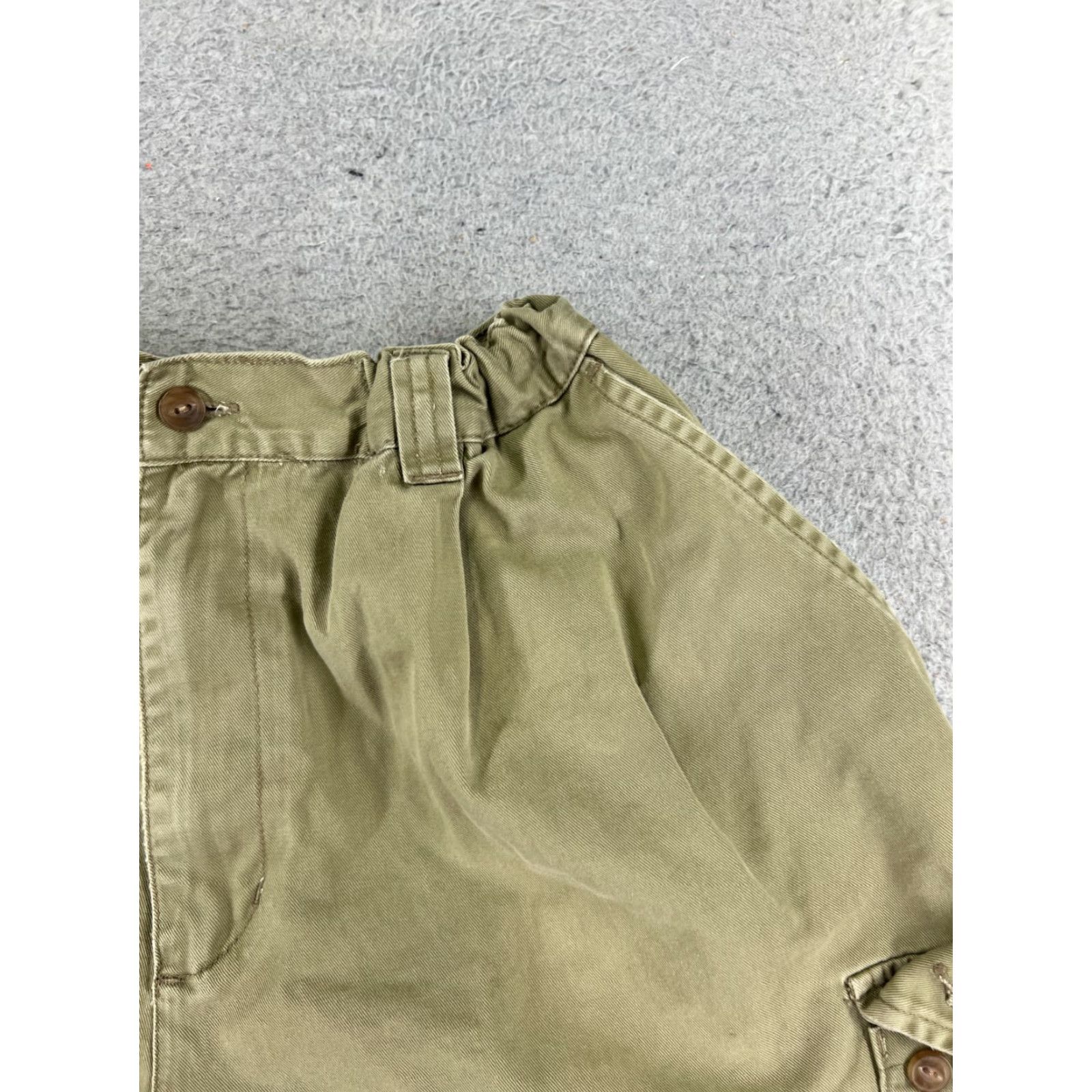Chaps Chaps Ralph Lauren Shorts Men 40 Beige Khaki Canvas Cargo Cotton Elastic 40x9 - Vintage: No - Regular Fit - Cargo Shorts - Beige - Cotton - Men - 40 Size US 40 / EU 56 - 5 Thumbnail