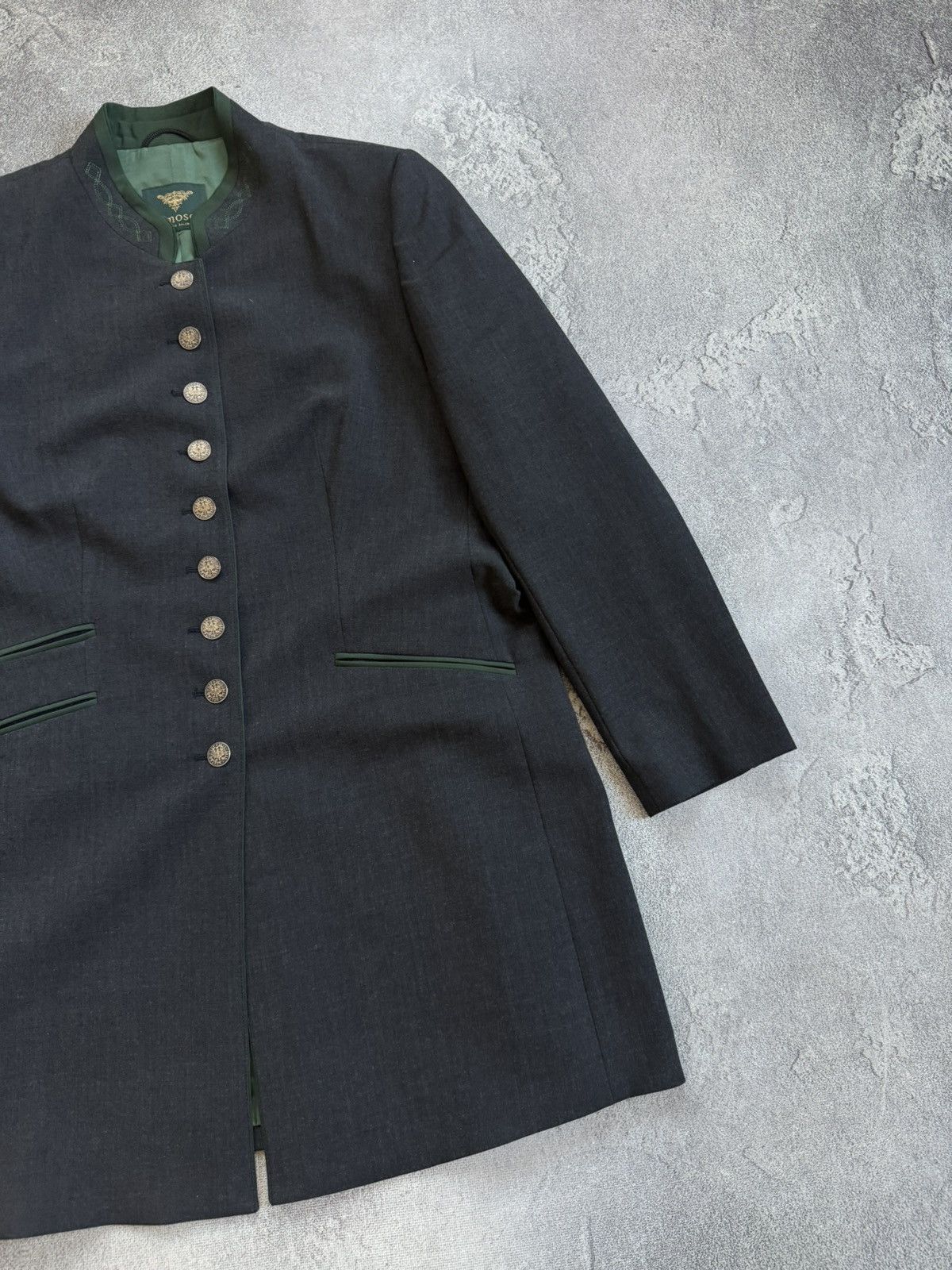Other H.moser salzburg 46size button up long blazer light coat Size L / US 10 / IT 46 - 7 Thumbnail