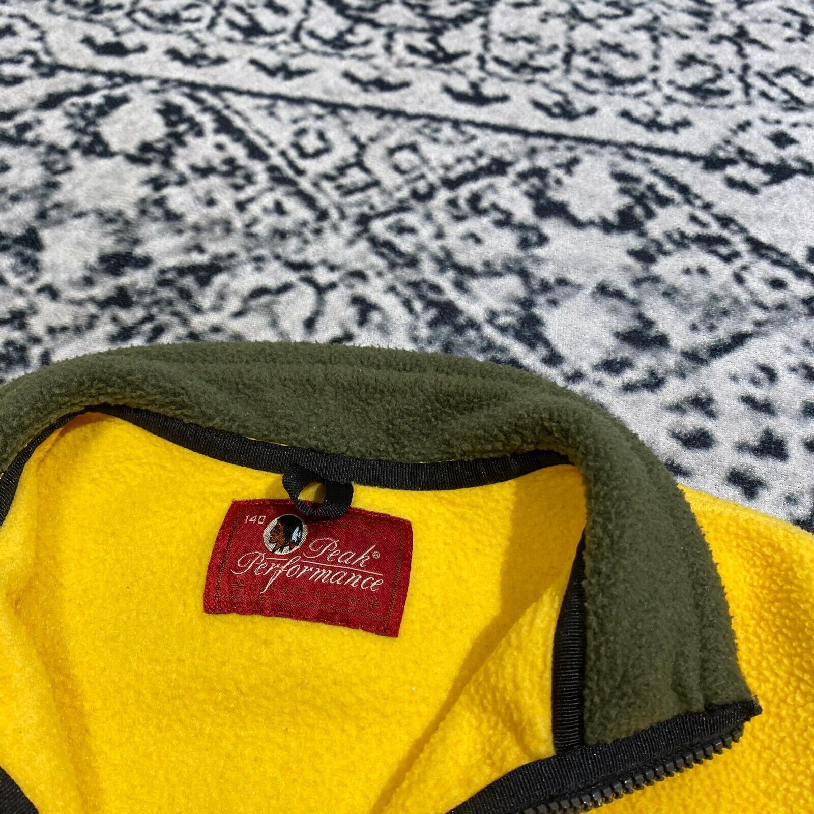 Peak Performance × Vintage Peak Performance Yellow Polyester Halfzip Fleece Size XS Size US XS / EU 42 / 0 - 11 Thumbnail