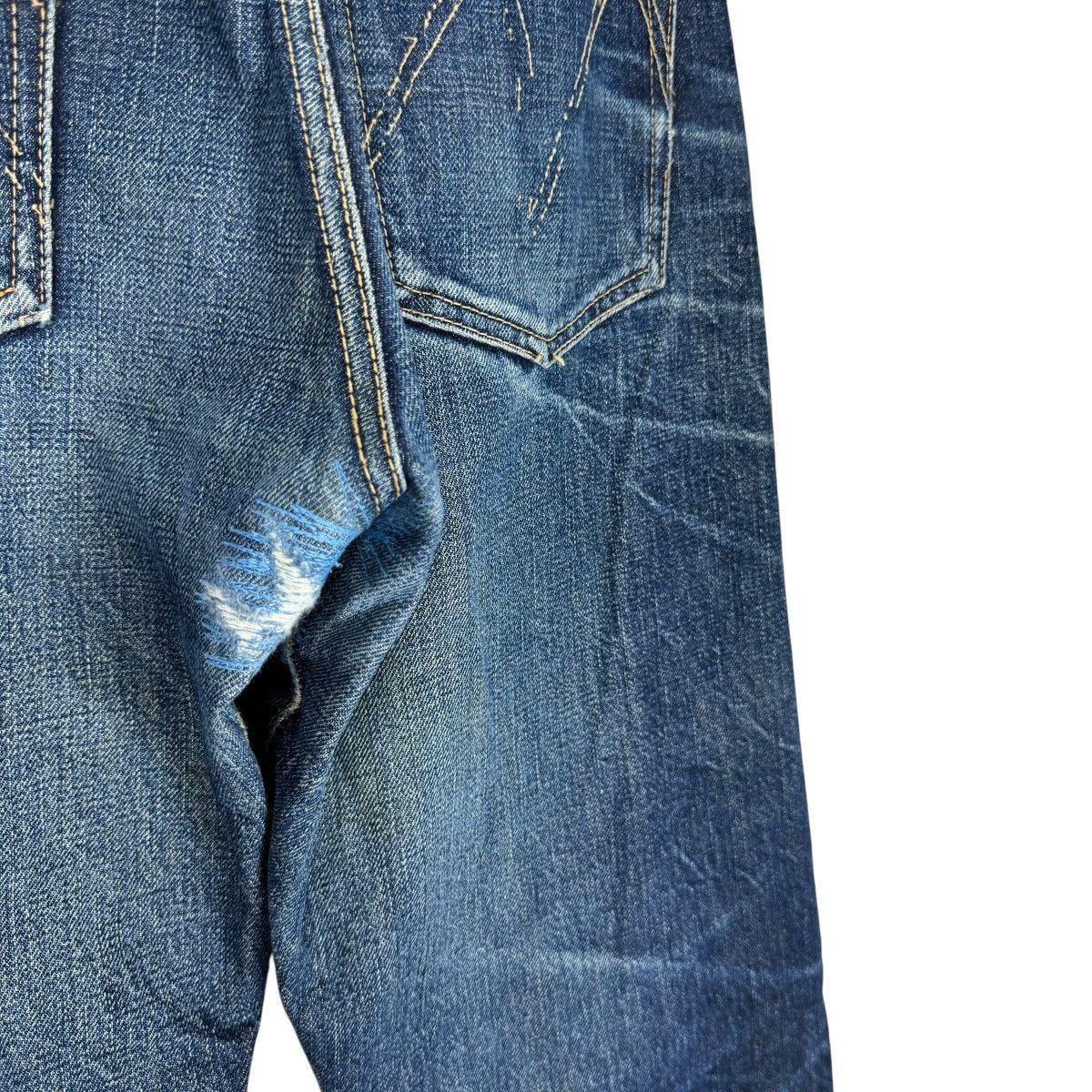 Indigo ⚡️MABO 14oZ PURE INDIGO DENIM JEANS PANTS Size US 30 / EU 46 - 6 Thumbnail