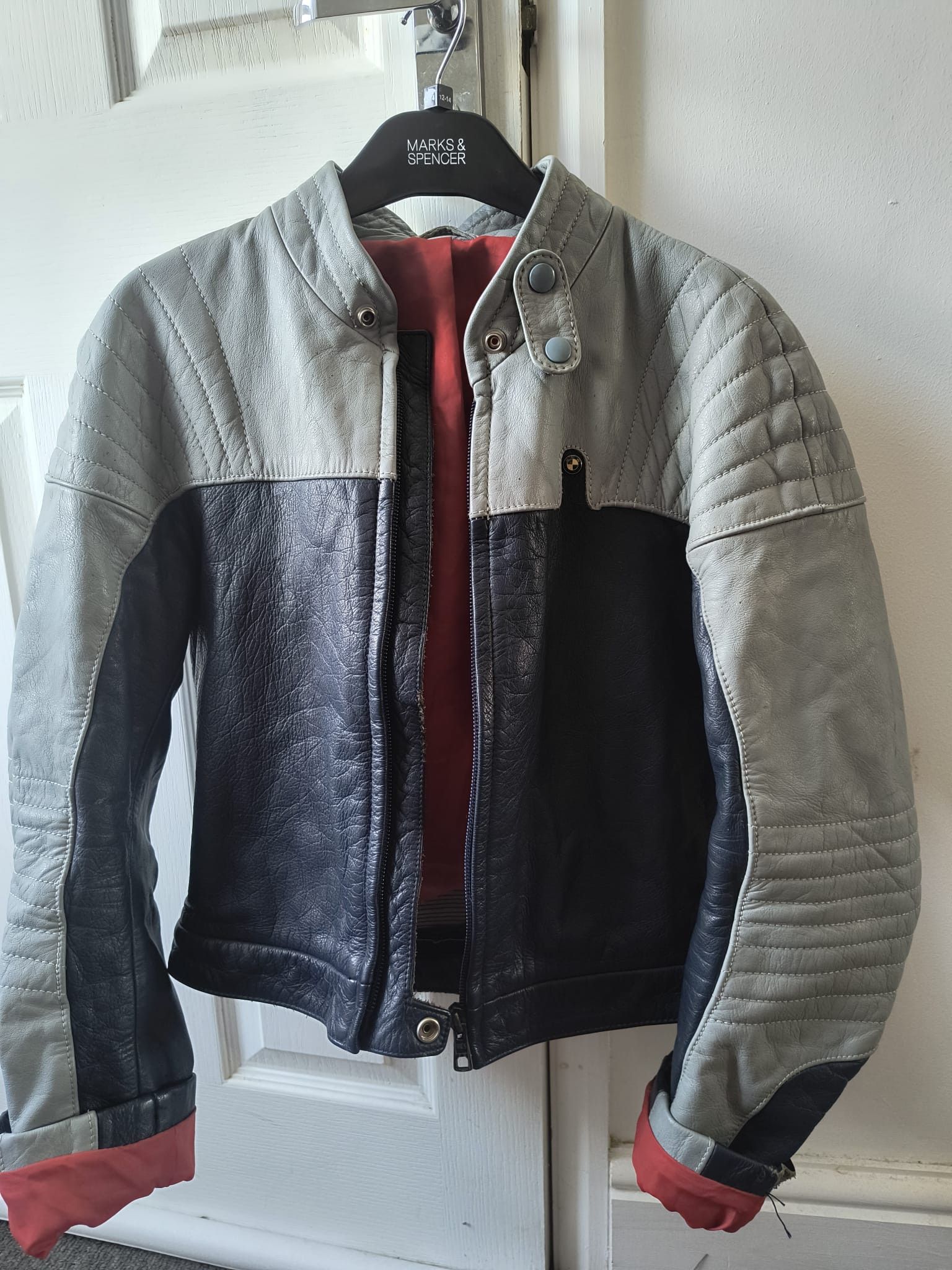 BMW Rare Vintage BMW Leather Motorcycle Jacket Size S / US 4 / IT 40 - 1 Thumbnail